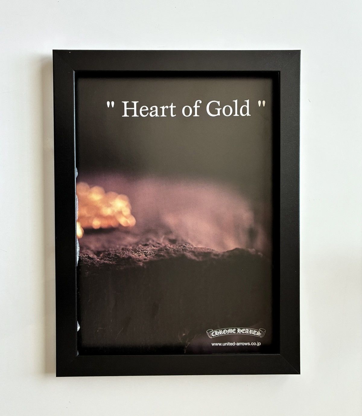Chrome Hearts Chrome Hearts heart of gold Framed poster 8x11 Size ONE SIZE - 1 Thumbnail