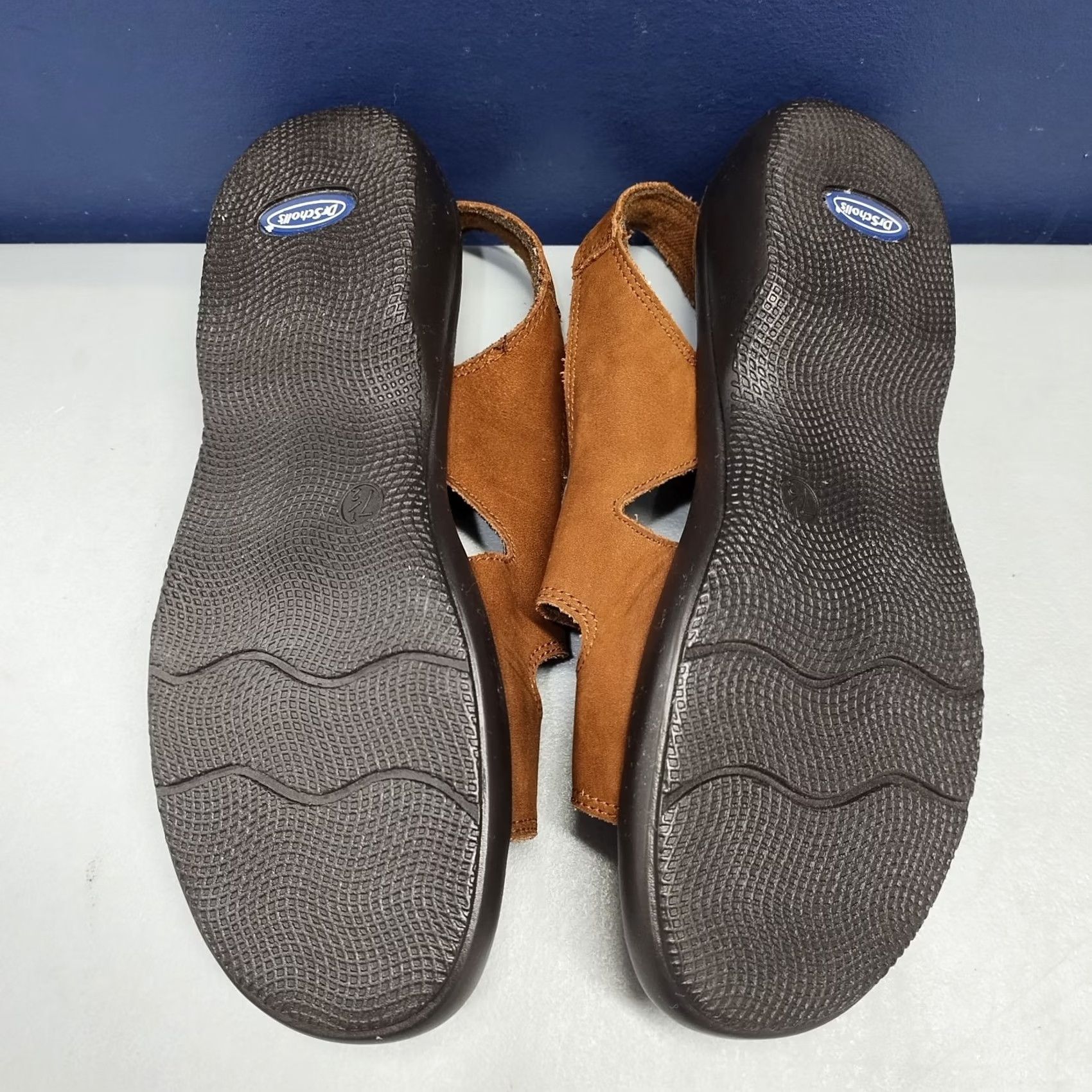 Vintage Dr. Scholl's Holly Sandals Womens Size 7.5 Brown Leather Upper Gel Pac Hook & Loop Size US 8 / IT 38 - 7 Thumbnail