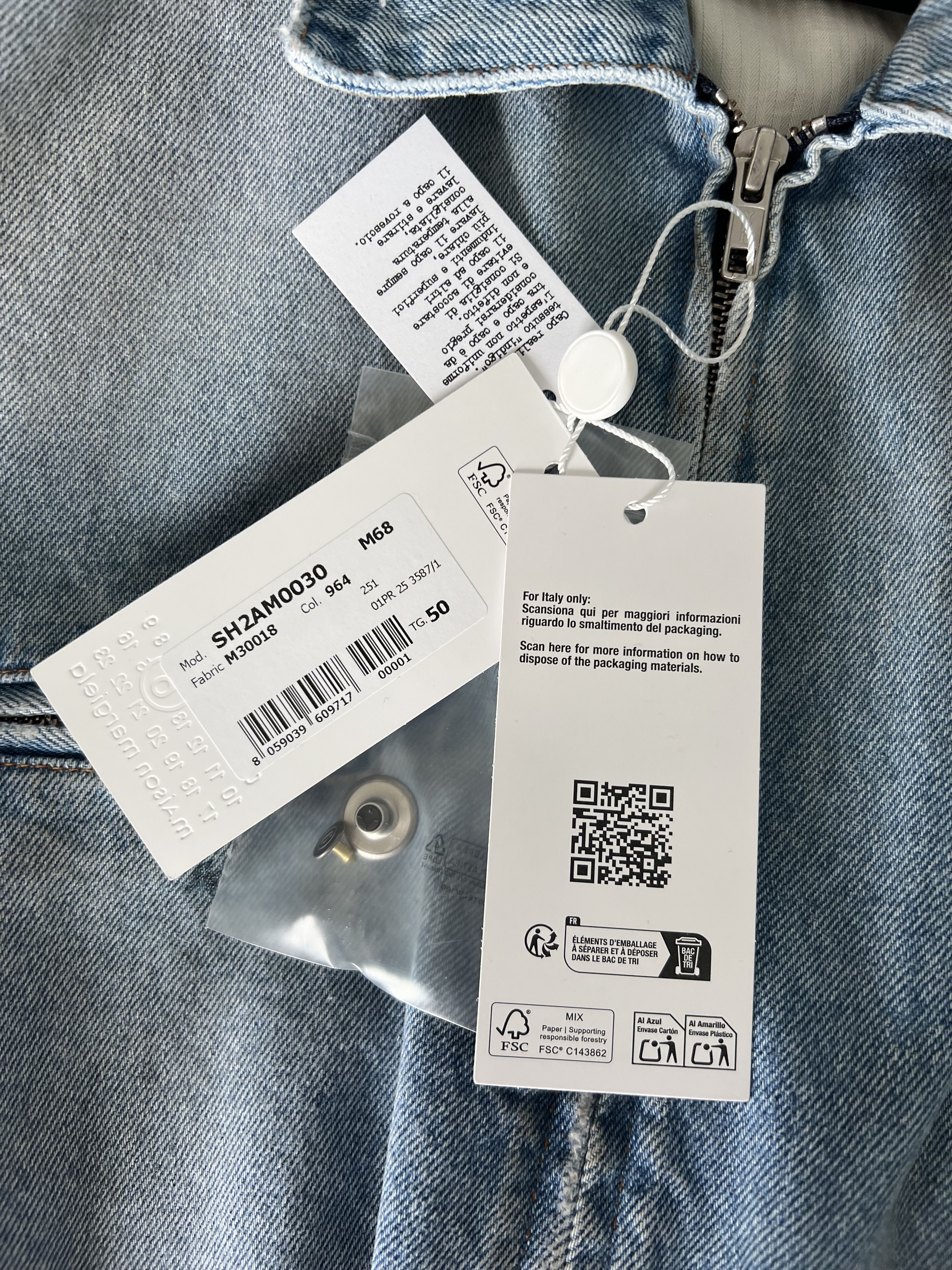 Maison Margiela MM6 Maison Margiela Distressed Denim Chore Jacket Size US M / EU 48-50 / 2 - 9 Thumbnail