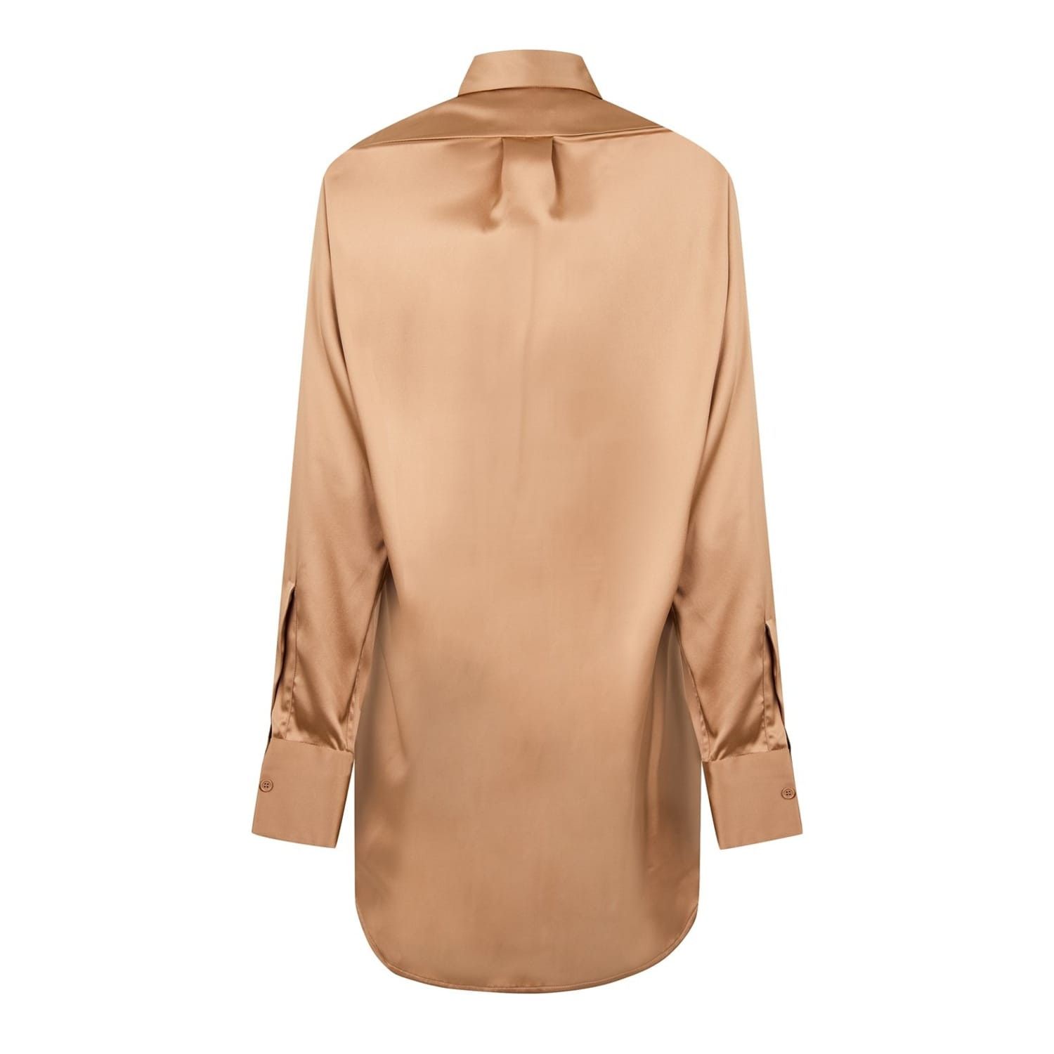 Bottega Veneta Bottega Veneta Regular Fit Long Sleeve Shirt in Beige Size S / US 4 / IT 40 - 2 Thumbnail