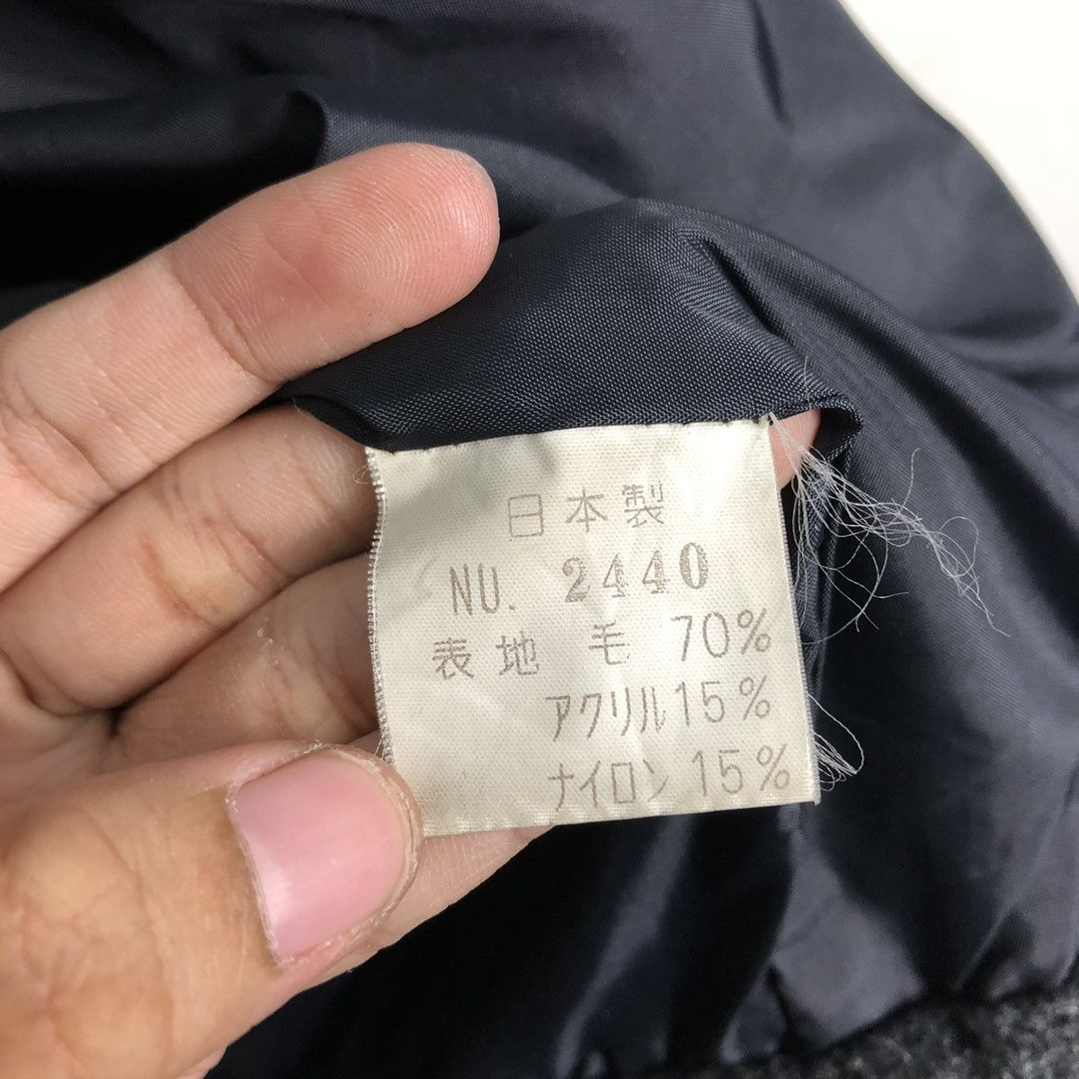 Vintage 🔥VINTAGE WOOL BOMBER JACKET BONDAGE HIDDEN COLLAR BIKER Size US M / EU 48-50 / 2 - 20 Thumbnail