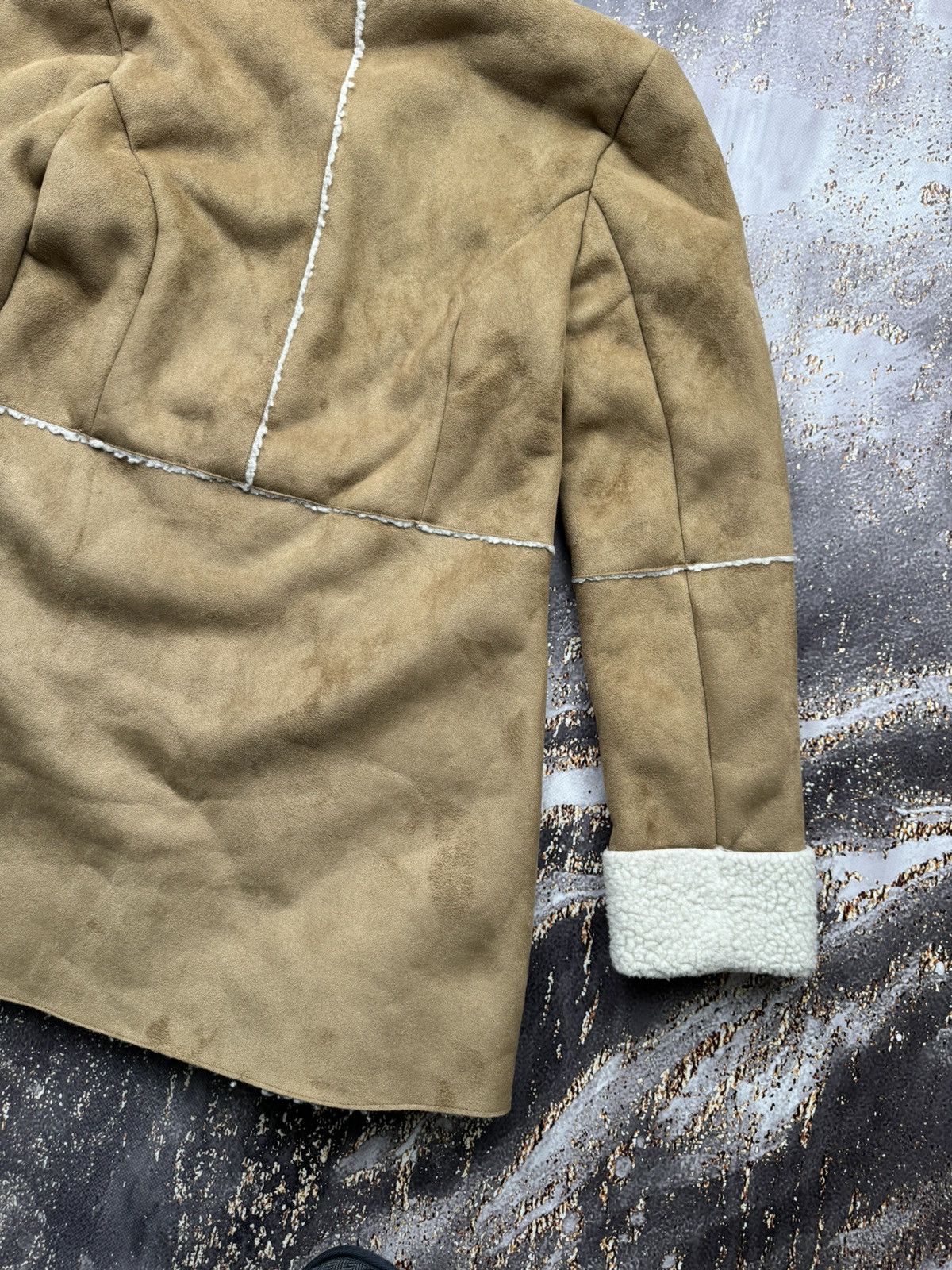 Japanese Brand Vintage Faux Sheepskin Hoodie Coat Size S / US 4 / IT 40 - 12 Thumbnail