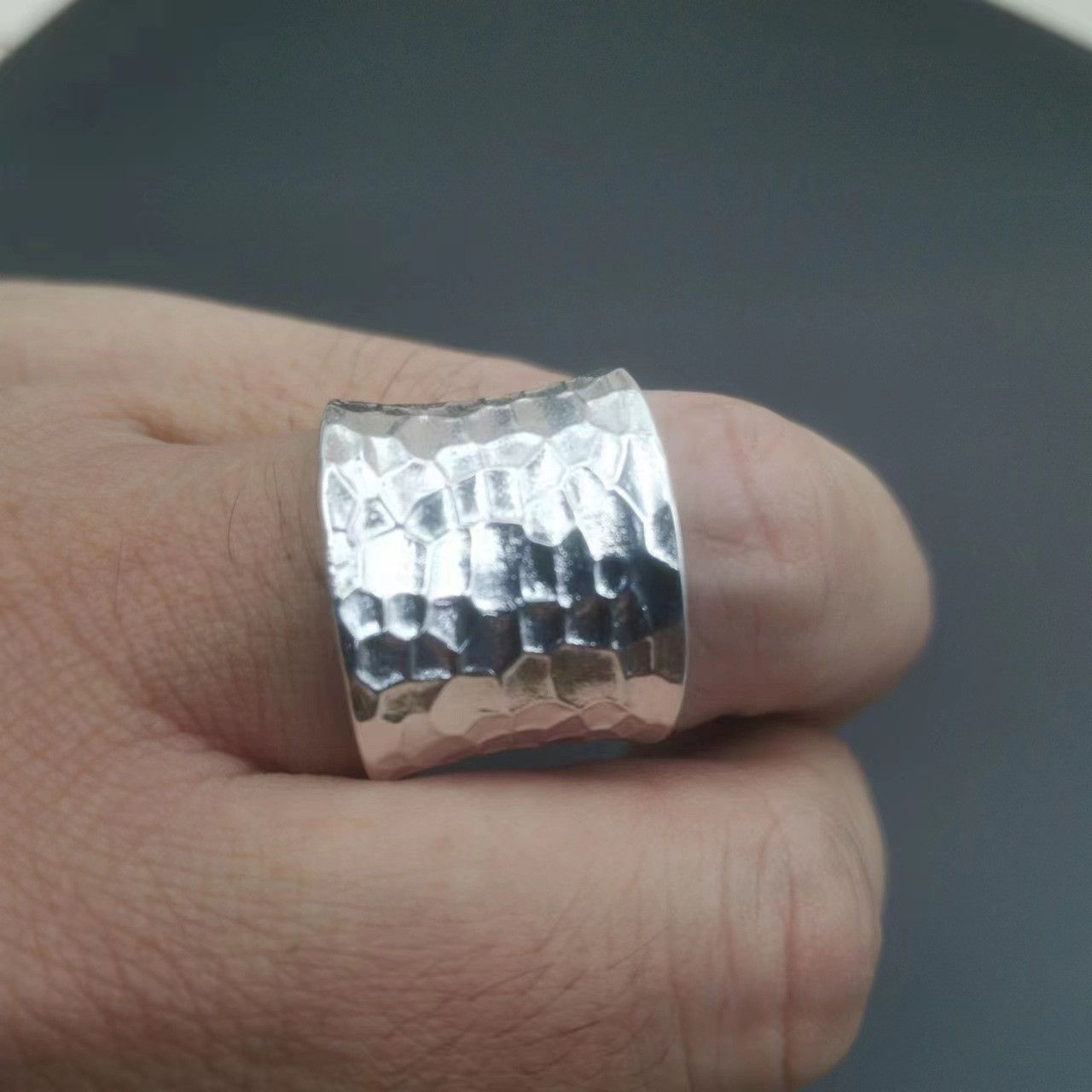 Jewelry Dark Jewelry Rings Open Size Chrome Ring (Size 7-13) Size ONE SIZE - 6 Thumbnail