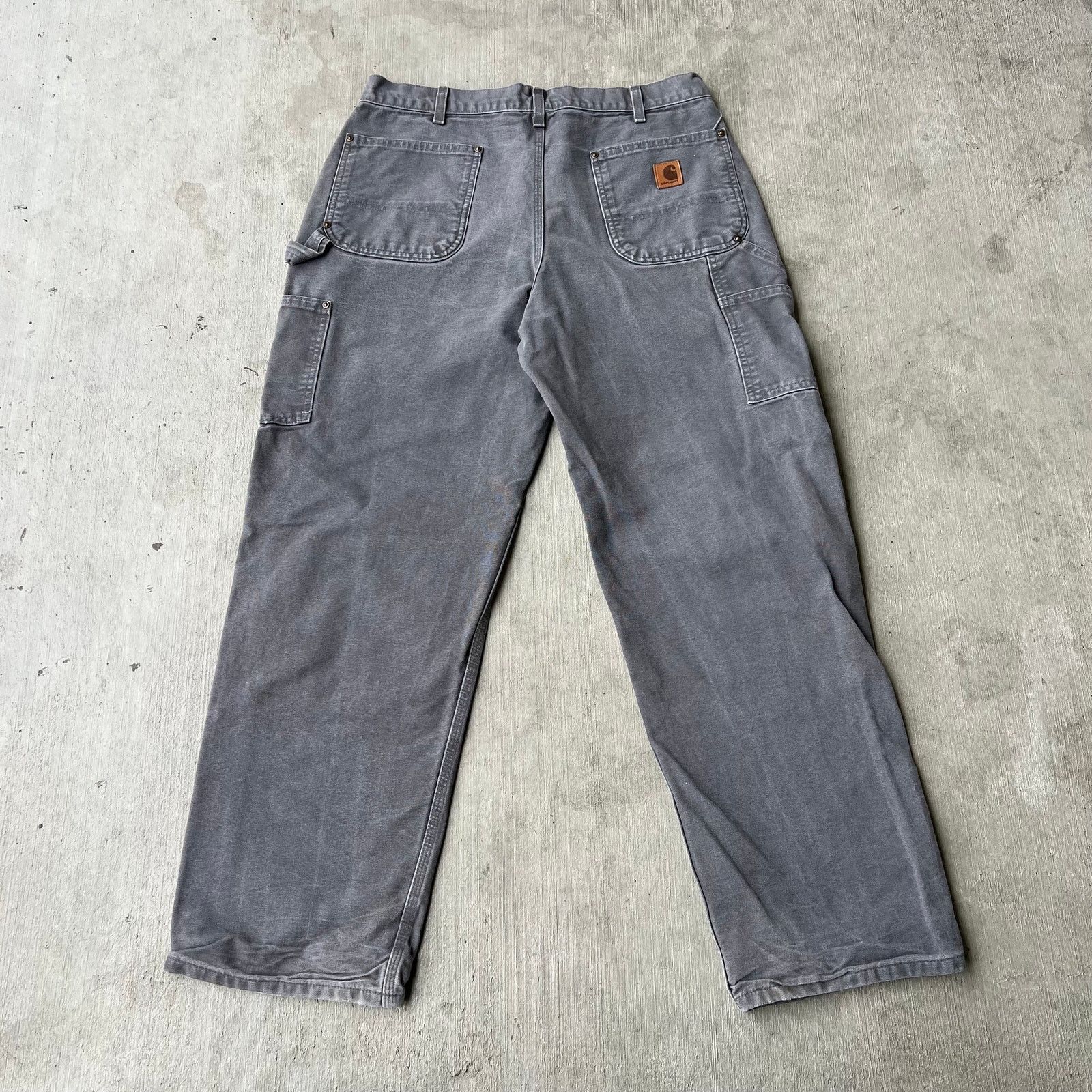 Carhartt × Vintage Carhartt gray double knee work wear carpenter pants Size US 34 / EU 50 - 4 Thumbnail