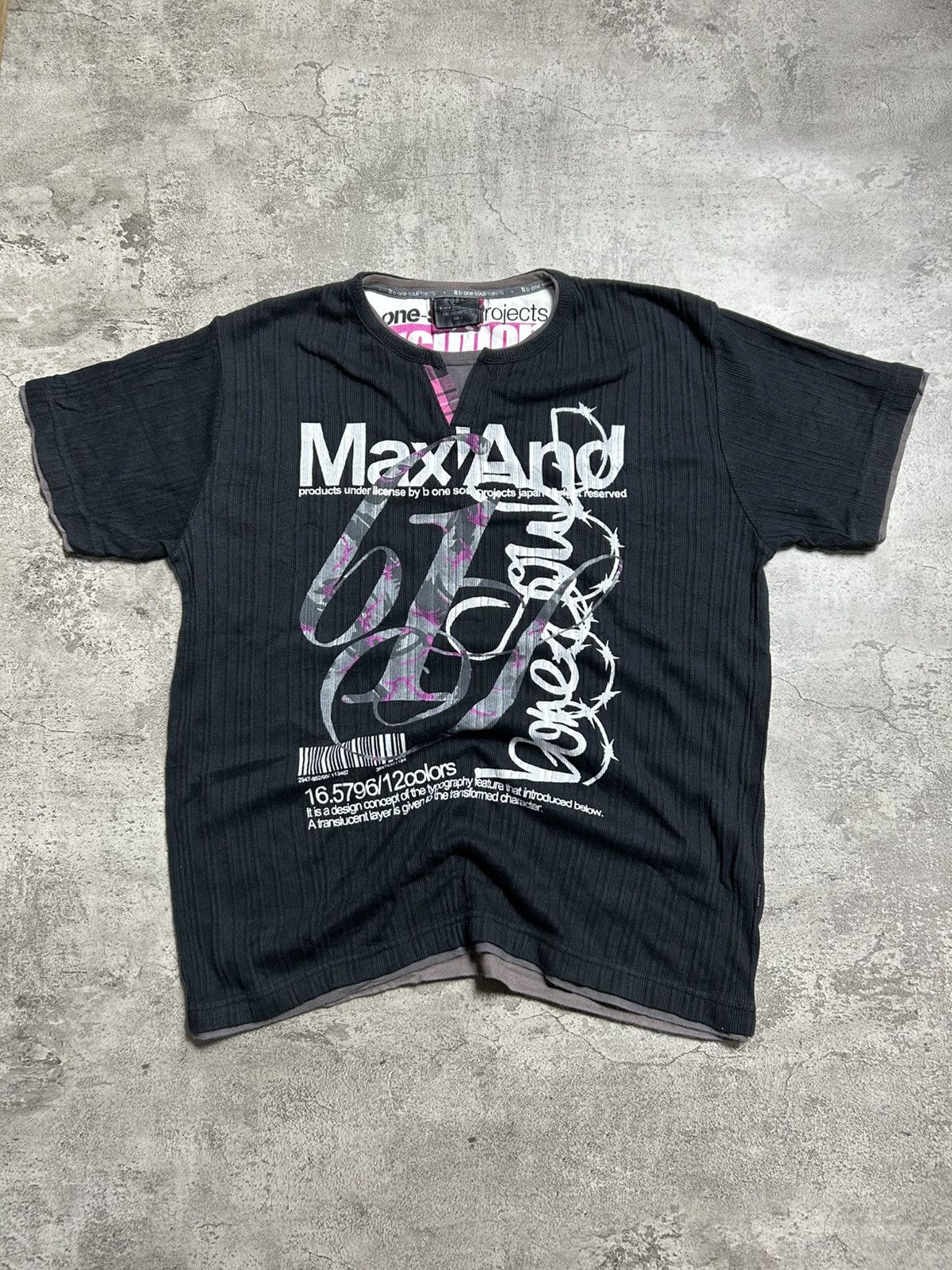 Japanese Brand 2000s B One Soul Japan Poem Punk Syle layered Shirt Size US L / EU 52-54 / 3 - 1 Thumbnail