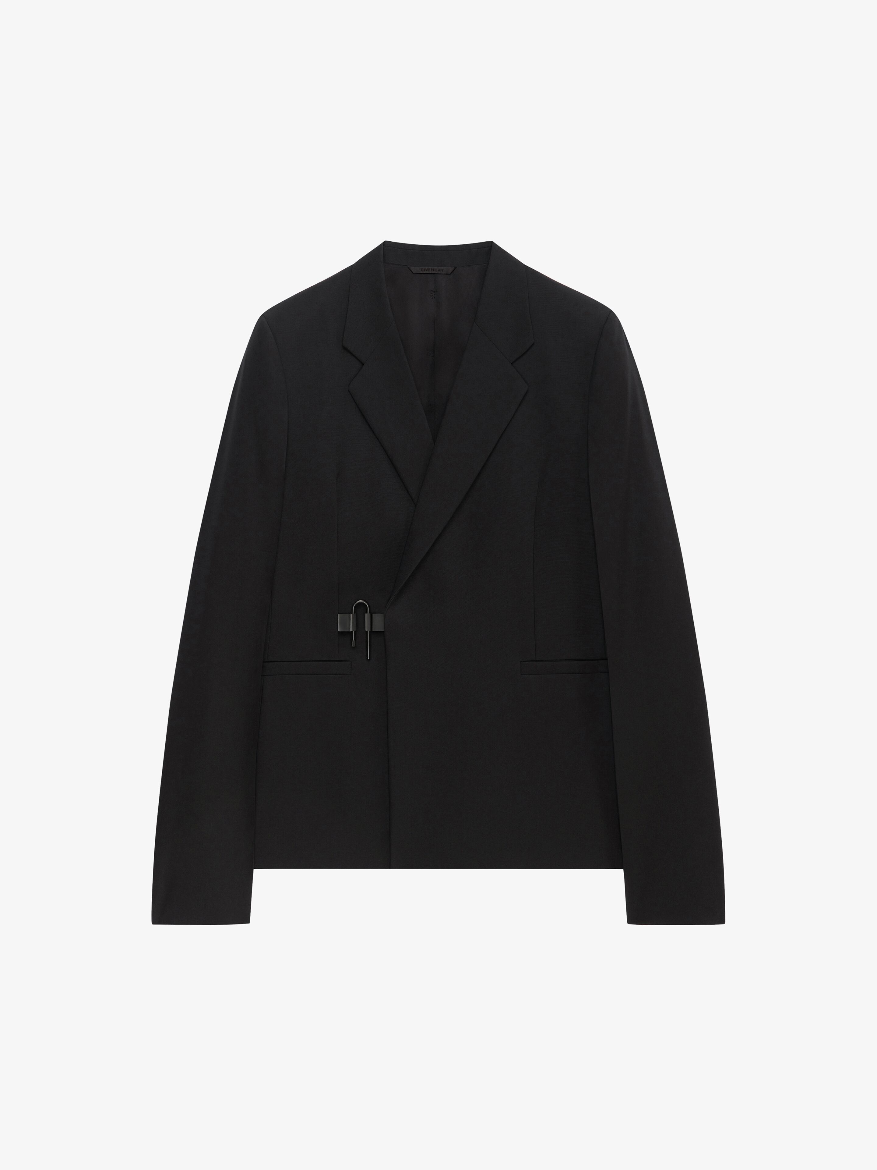Givenchy o1srvl11e0925 U-Lock Slim Fit Jacket in Wool in Black Size US XXL / EU 58 / 5 - 1 Thumbnail