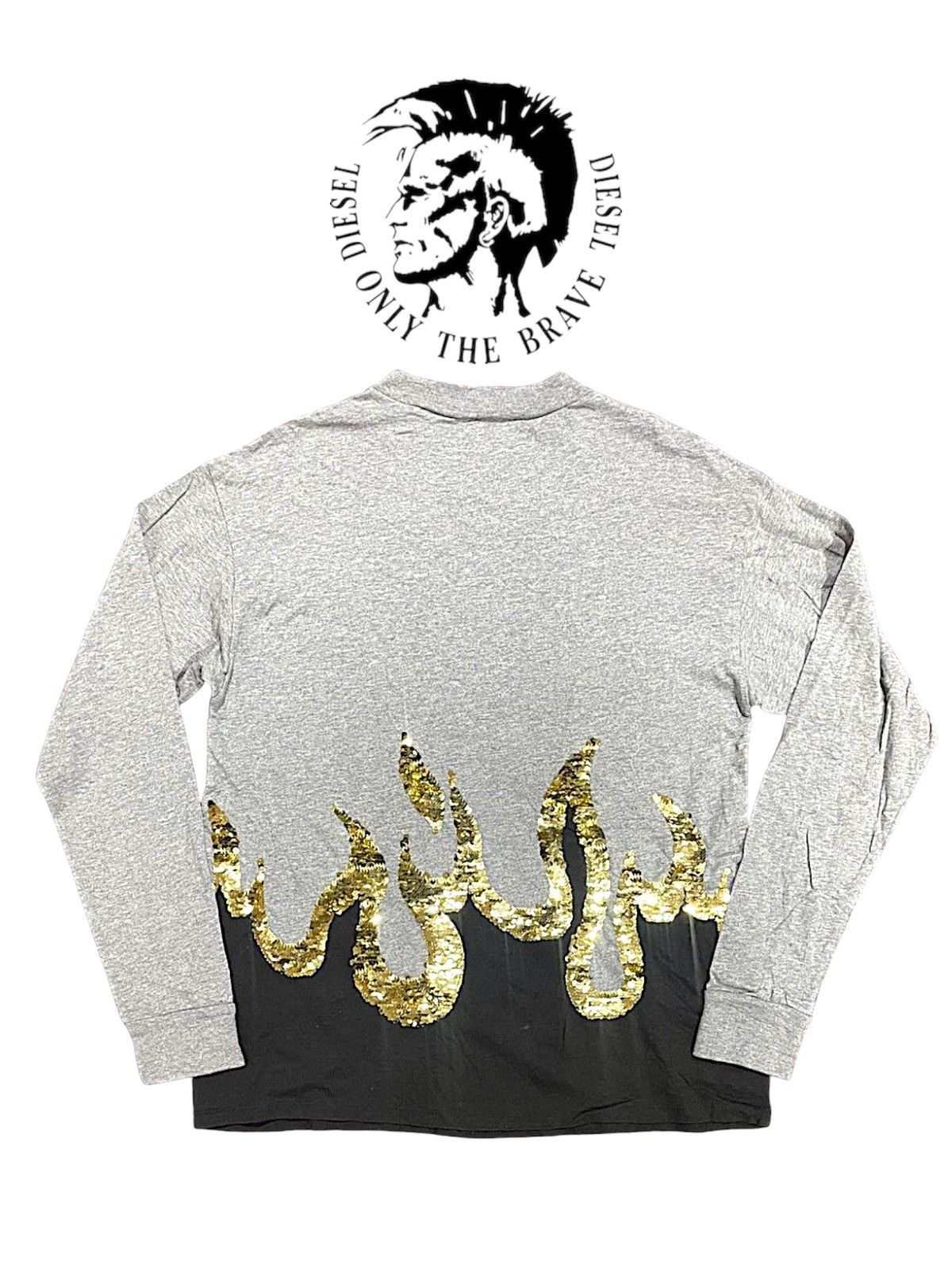 Diesel × Diesel Black Gold Diesel Gold Fire Flames Shirts Size US M / EU 48-50 / 2 - 4 Thumbnail