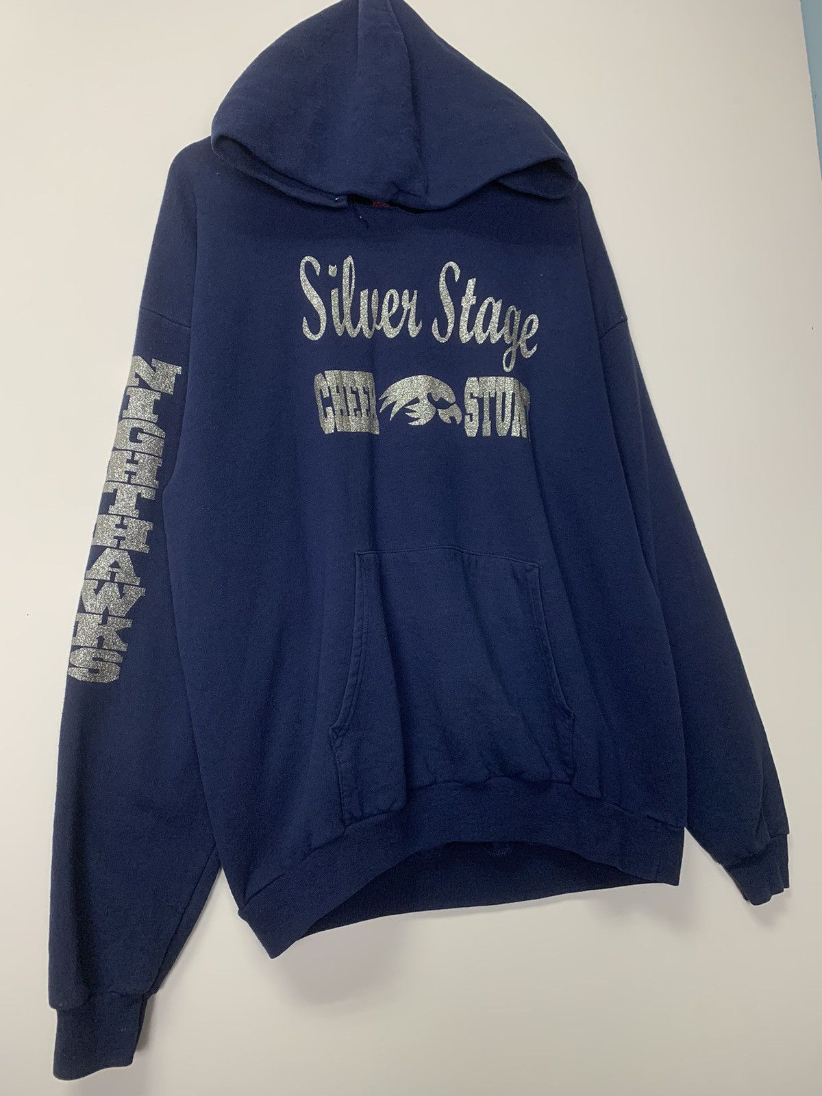 Hanes × Vintage Vintage Silver Stage Hoodies Size US XL / EU 56 / 4 - 5 Thumbnail