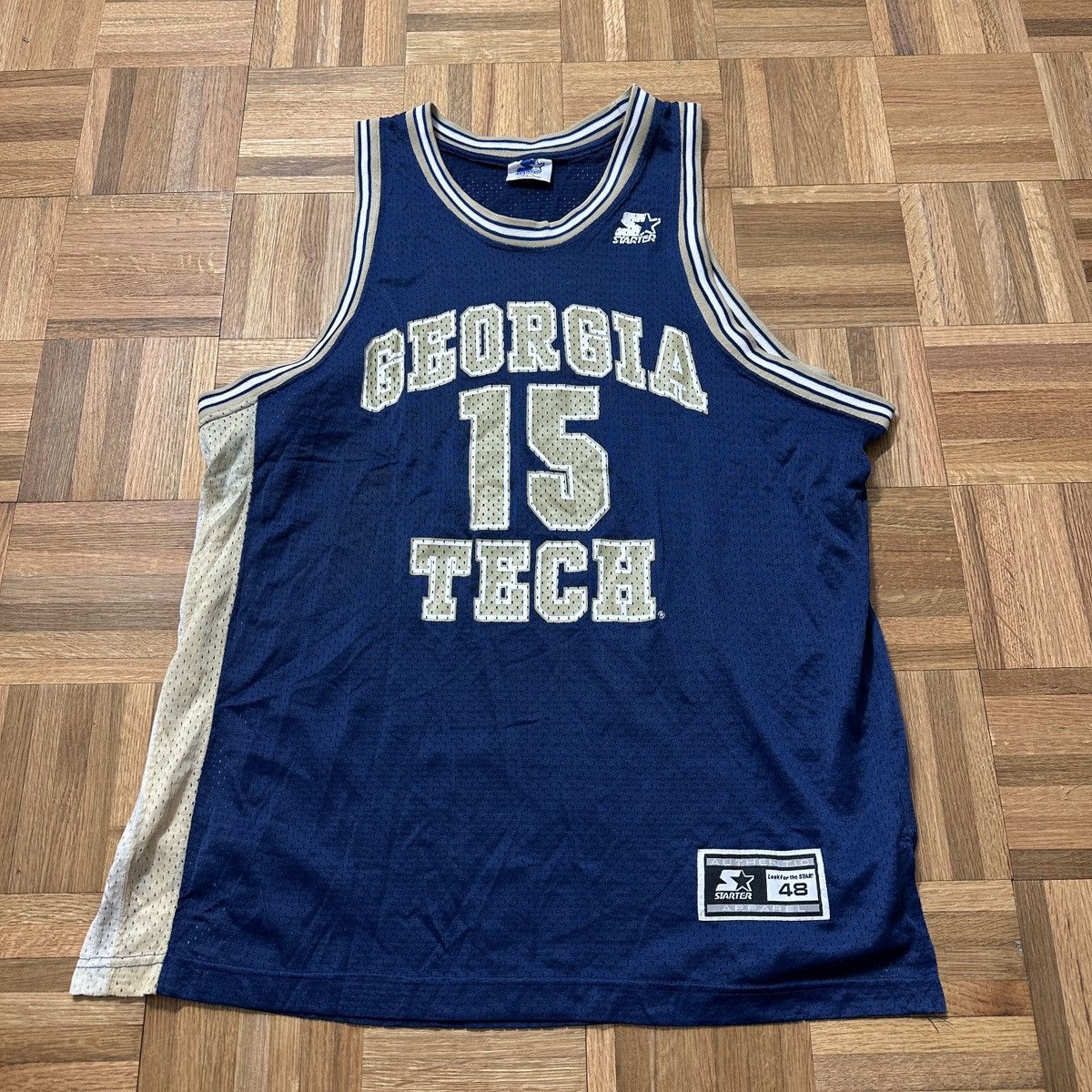 Starter Vintage Georgia Tech Yellow Jackets Matt Harping jersey Size US L / EU 52-54 / 3 - 1 Thumbnail