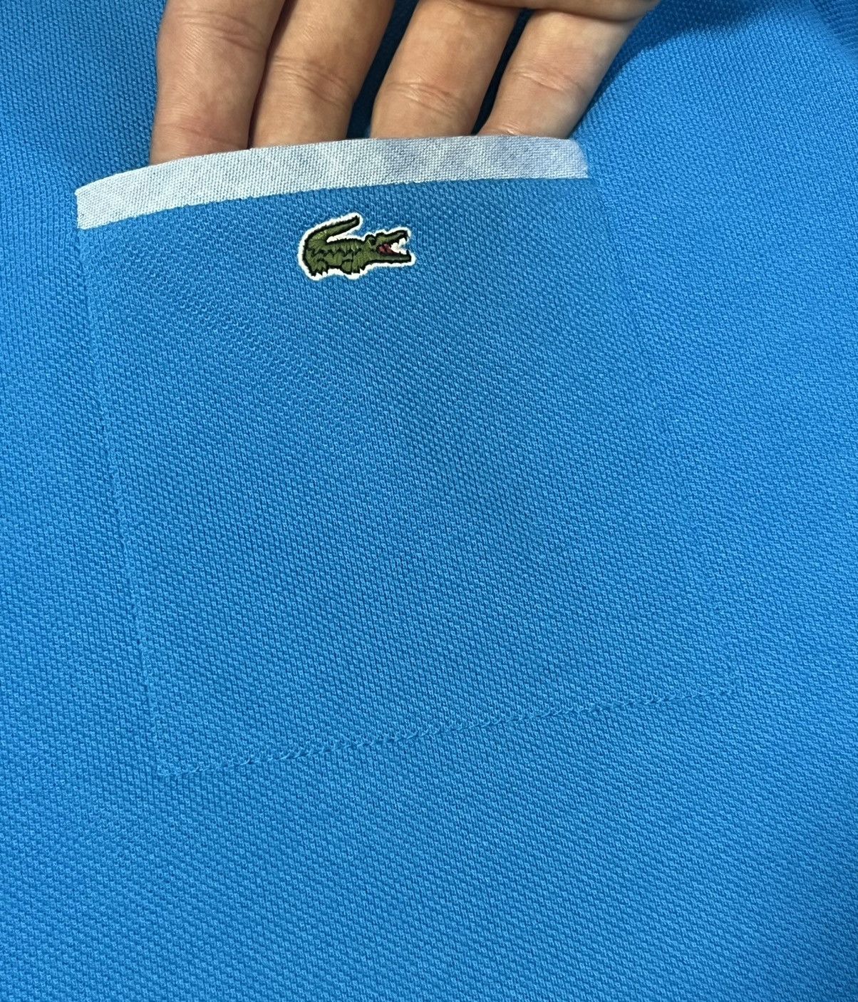 Lacoste Lacoste Classic Fit Blue Polo Shirt Size US L / EU 52-54 / 3 - 3 Thumbnail