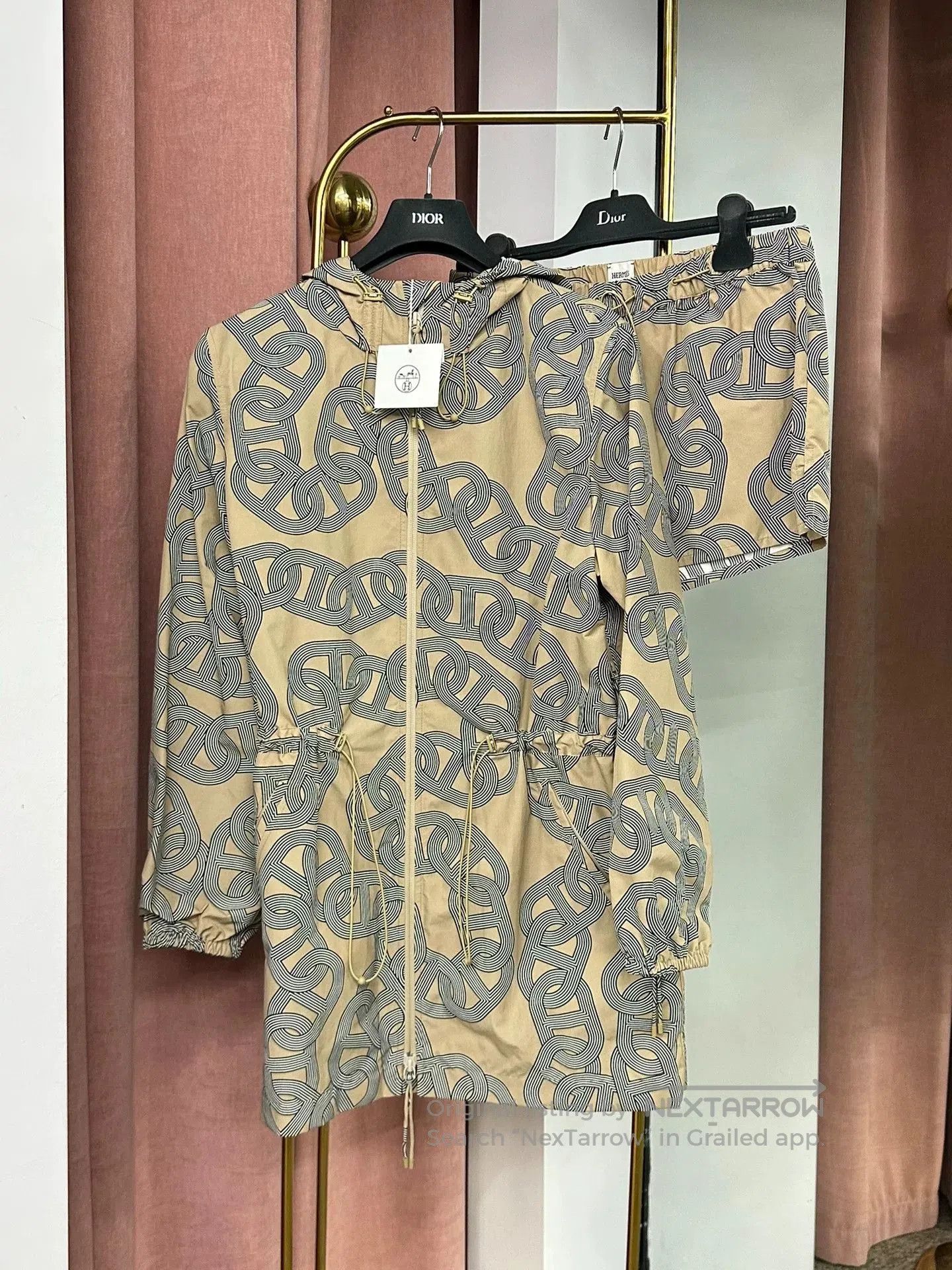 Hermes Hermes trench coat zip jacket shorts set. Size US XS / EU 42 / 0 - 1 Thumbnail