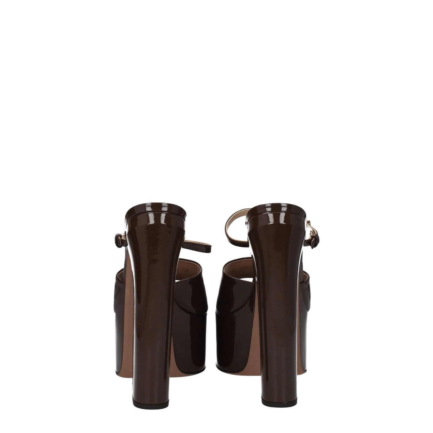 Valentino ob1o1e1224 Patent Leather Sandals in Chocolate Brown Size US 11 / IT 41 - 5 Thumbnail