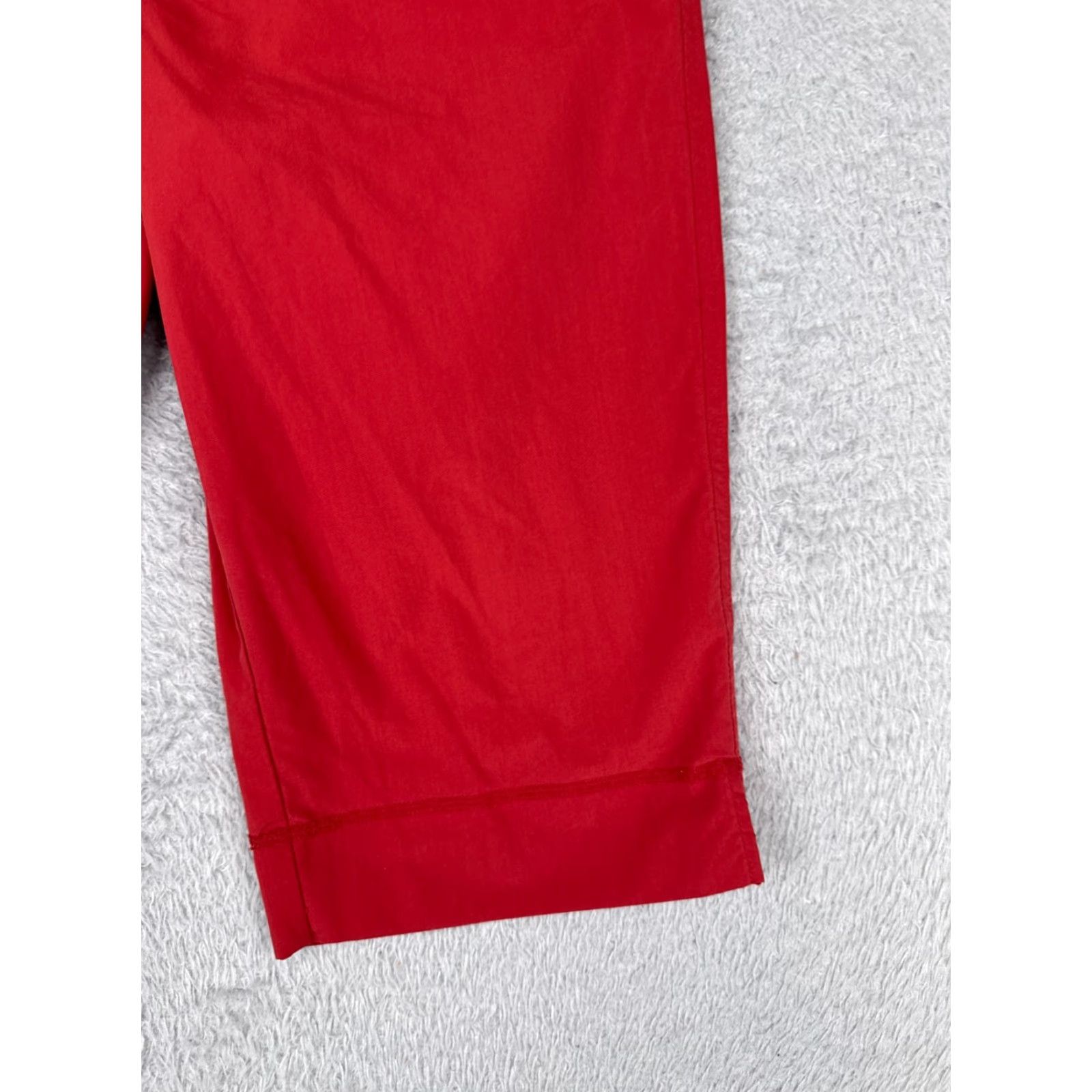 Vintage Columbia Shorts Women 10 Red Cotton Blend Chino XCO Hiking Camping 30x16 Elastic Waist Pockets Mid Rise Casual Activewear Summer Women Size 32" / US 10 / IT 46 - 2 Thumbnail