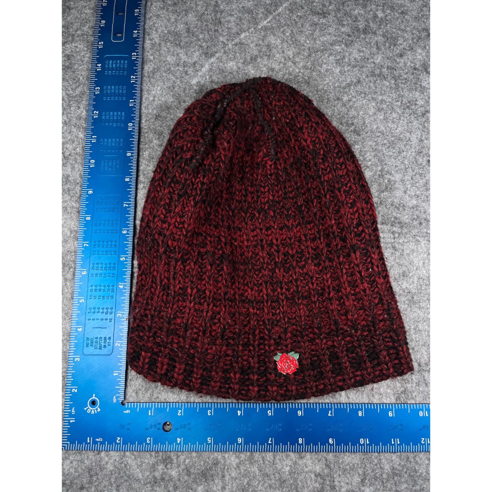 Obey OBEY GIANT Beanie Hat Adult One Size Red Knit 100% Acrylic Ski Snow Casual Outdoor Mens Beanie Size ONE SIZE - 6 Thumbnail
