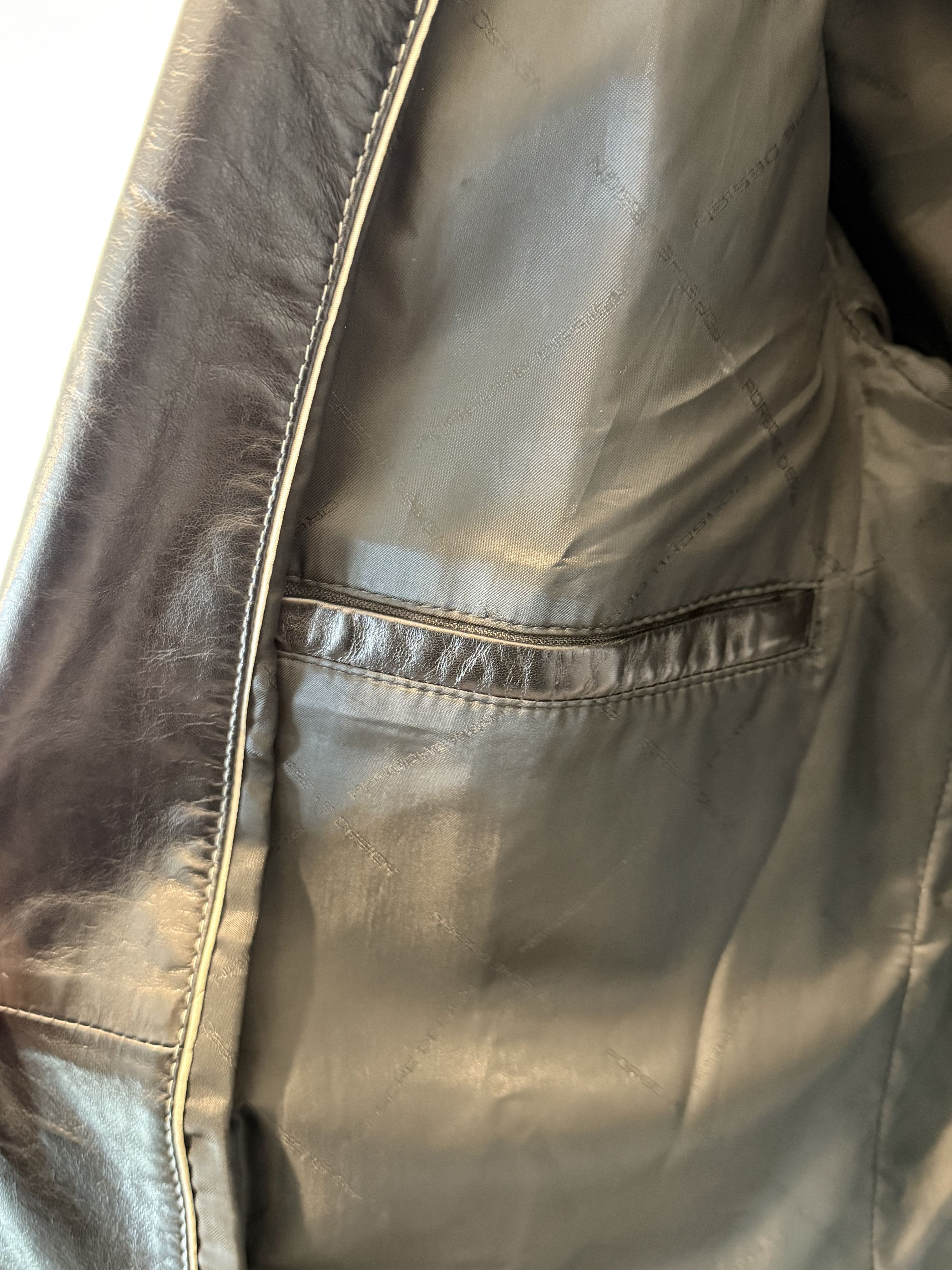 Porsche Design Porsche Design Mens Leather Blazer Style Jacket Size US XL / EU 56 / 4 - 6 Thumbnail