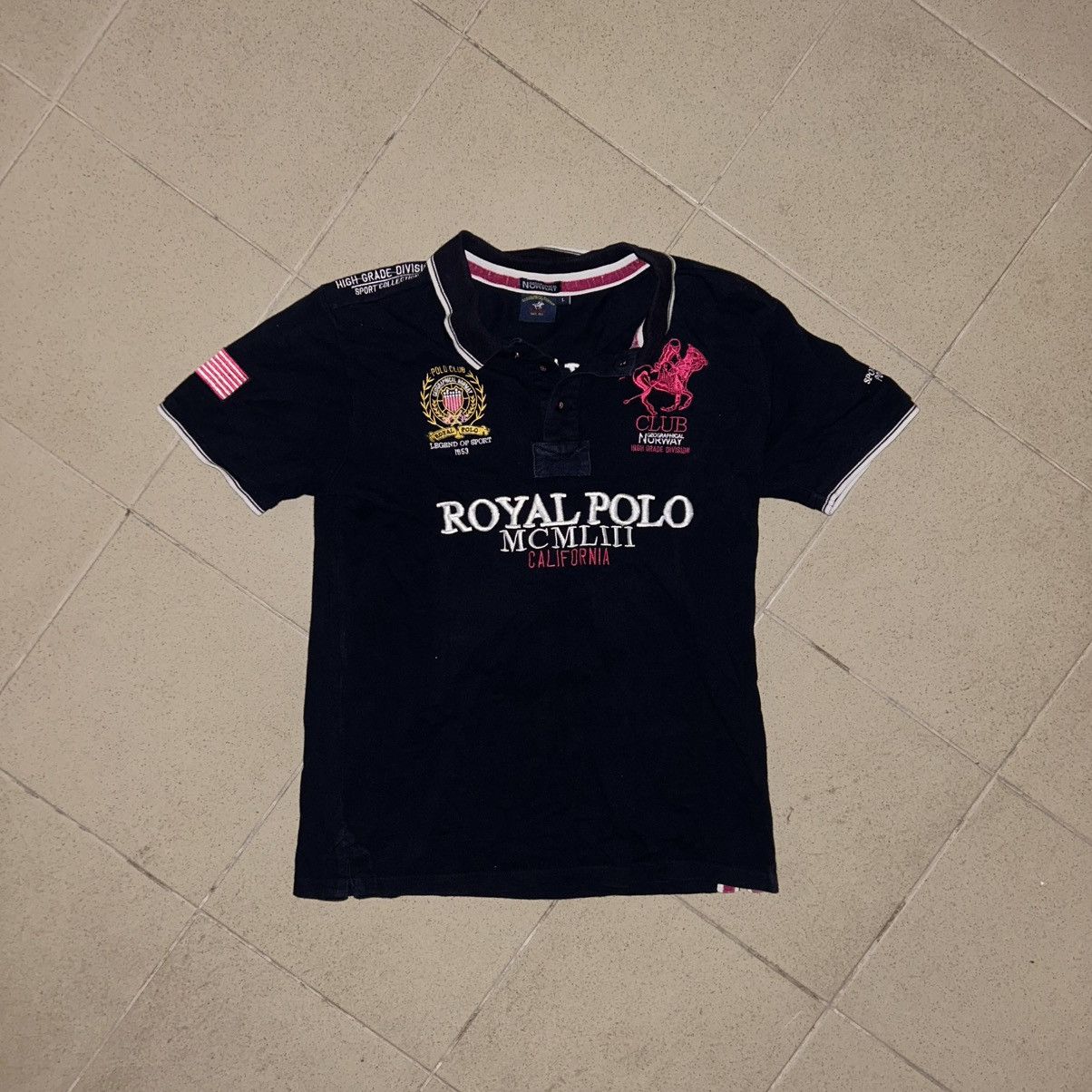 Polo Ralph Lauren Geographical Norway Royal Polo Shirt Money Streetwear Size US L / EU 52-54 / 3 - 1 Thumbnail