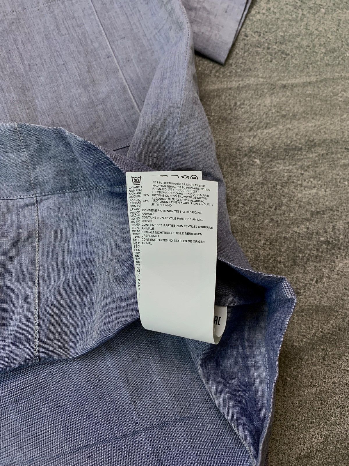 Maison Margiela FREE TAX! BNWT MM Embroidery Linen Blend Camp Collar Shirt Size US M / EU 48-50 / 2 - 15 Thumbnail