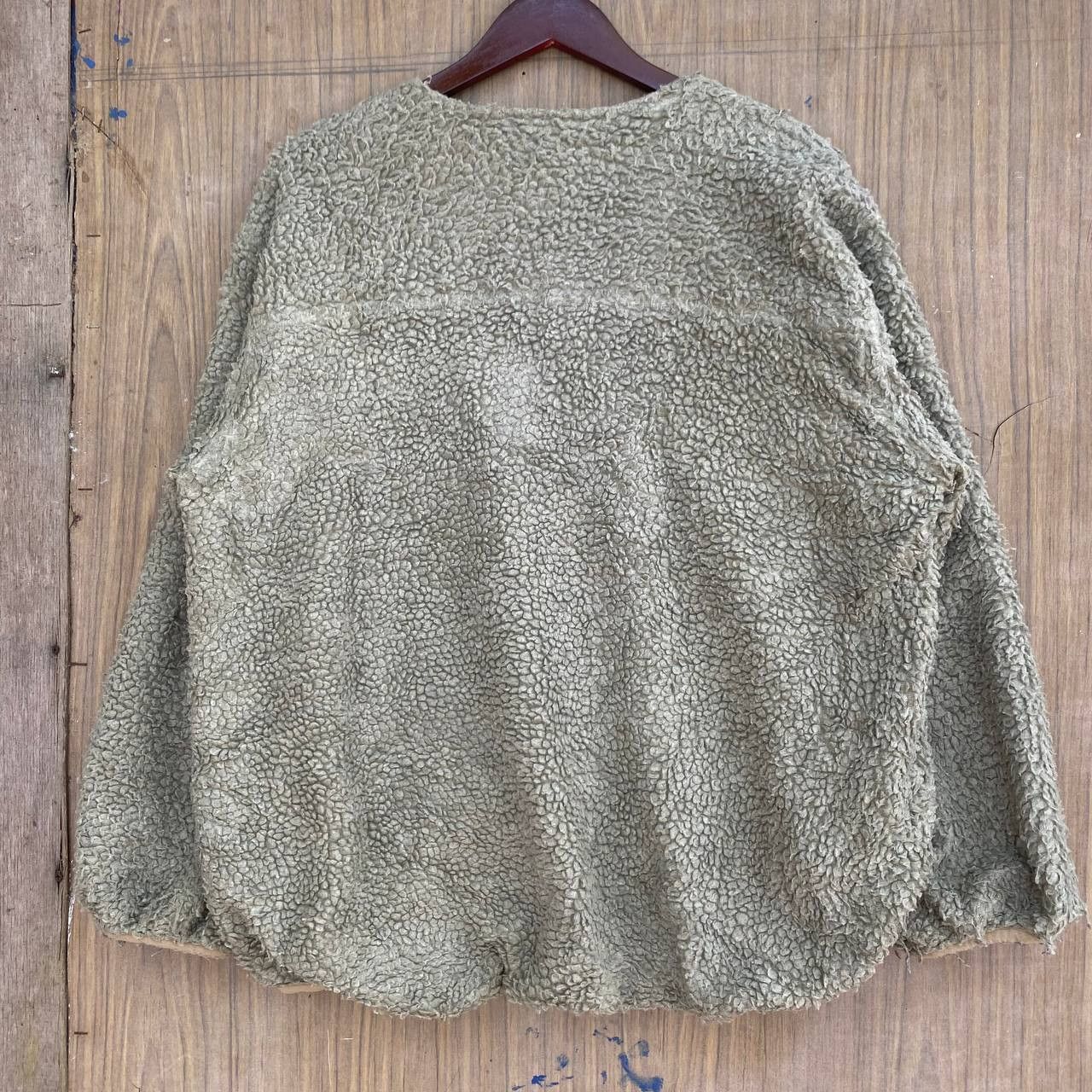 Alpha Industries × Vintage Alpha Industries Military Deep Pile Fleece Button Jacket Size US M / EU 48-50 / 2 - 9 Thumbnail