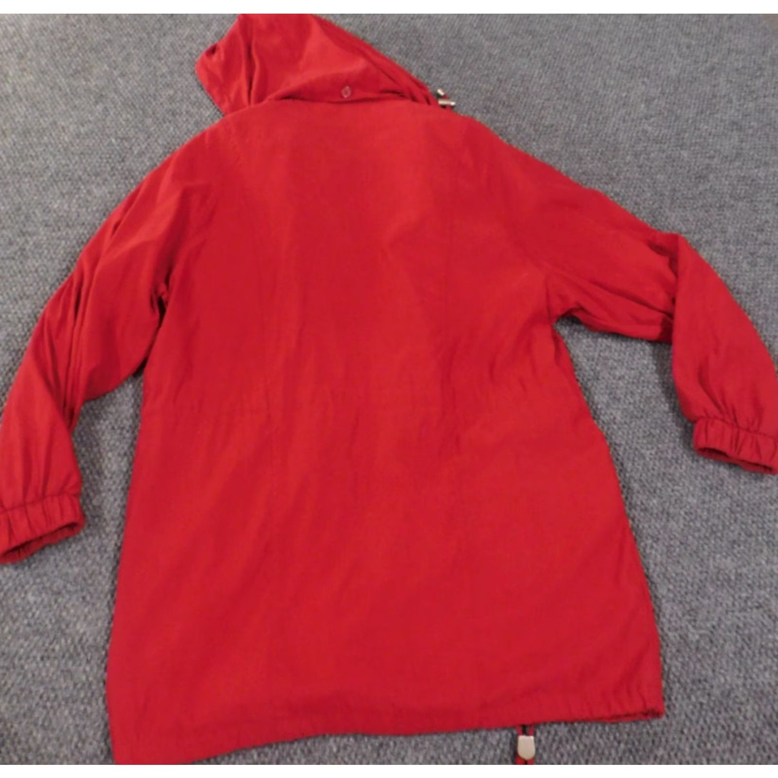 London Fog London Fog Jacket Womens S Red Hooded Zip Outdoors Lining Polyester Knit Mid-Length Regular Size Small Coat Outdoor Fall Winter Womens Size S / US 4 / IT 40 - 7 Thumbnail
