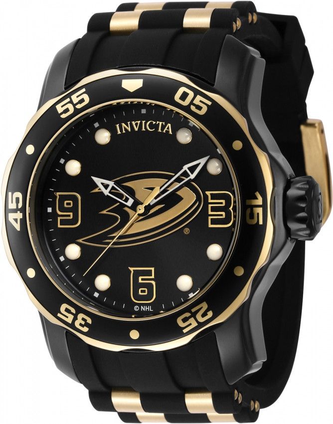 Invicta × NHL NHL Anaheim Ducks Quartz Black Dial Men's Watch Size ONE SIZE - 1 Thumbnail