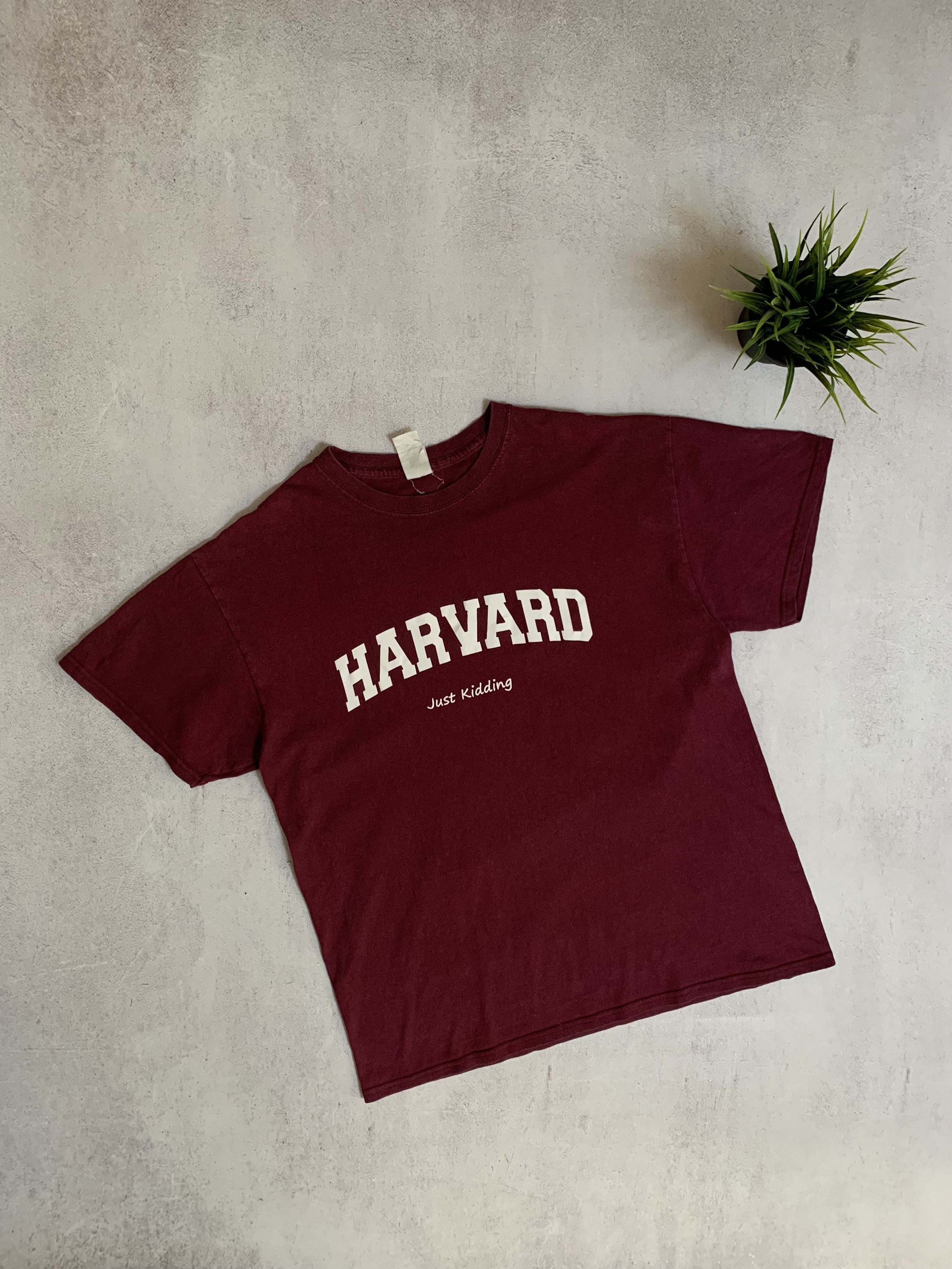 Vintage Vintage Harvard T Shirt Tee Baggy Big Logo Y2K 90s Size US L / EU 52-54 / 3 - 1 Thumbnail