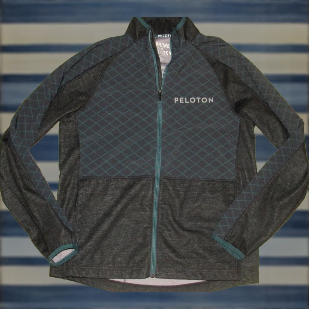 Rhone RHONE x PELOTON Full Zip Jacket Small S Black Green Windbreaker Mens Size US S / EU 44-46 / 1 - 1 Thumbnail