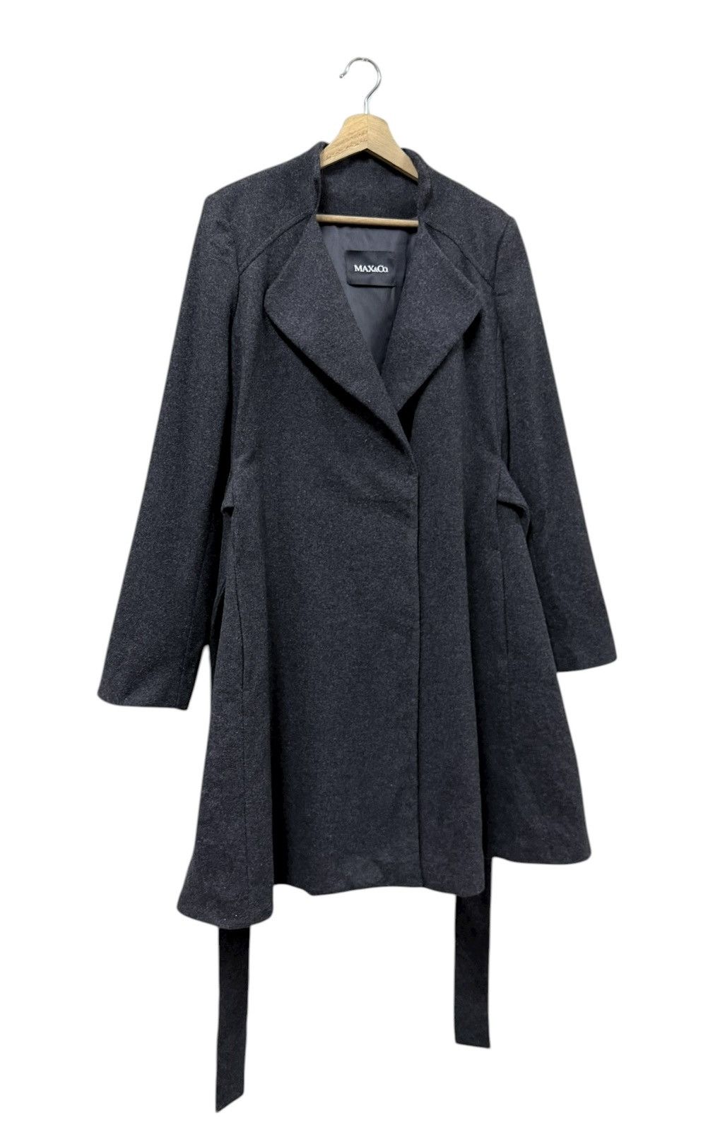 MM6 Max&Co Asymmetrical Wool Double Breasted Longjacket Belt Size US S / EU 44-46 / 1 - 5 Thumbnail