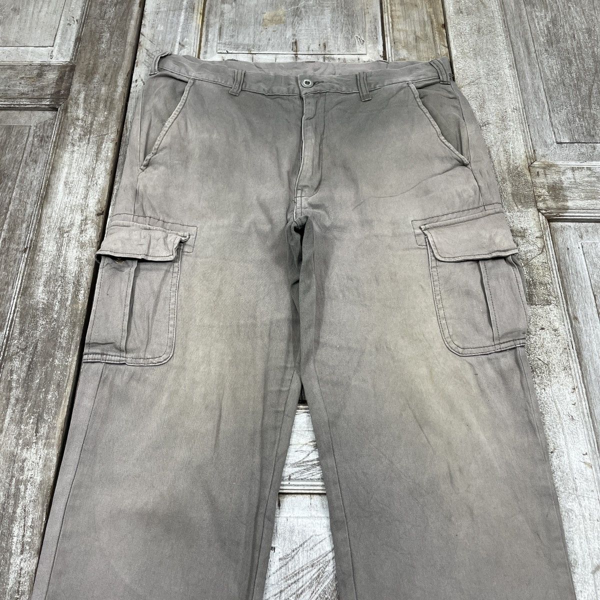 Japanese Brand × Vintage Vintage Japanese Brand Faded Cargo Pant Size US 34 / EU 50 - 3 Thumbnail