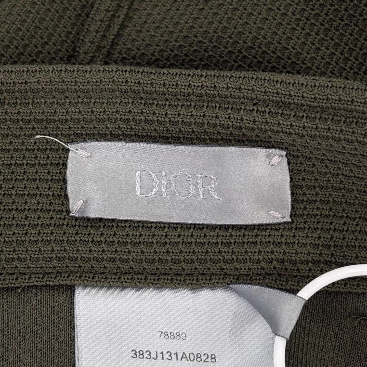 Dior DIOR Military Green Knit Embroidered Logo Women's Short L Size 28" / US 6 / IT 42 - 3 Thumbnail