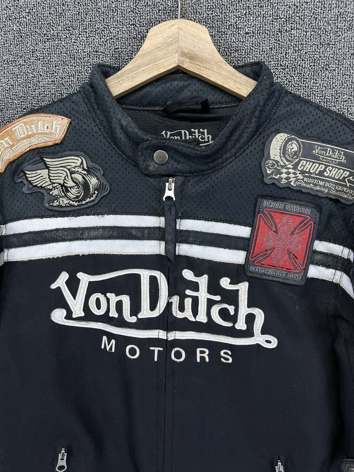 Von Dutch Vintage Von Dutch Trashed Rare Motor Racing Jacket Size US L / EU 52-54 / 3 - 13 Thumbnail