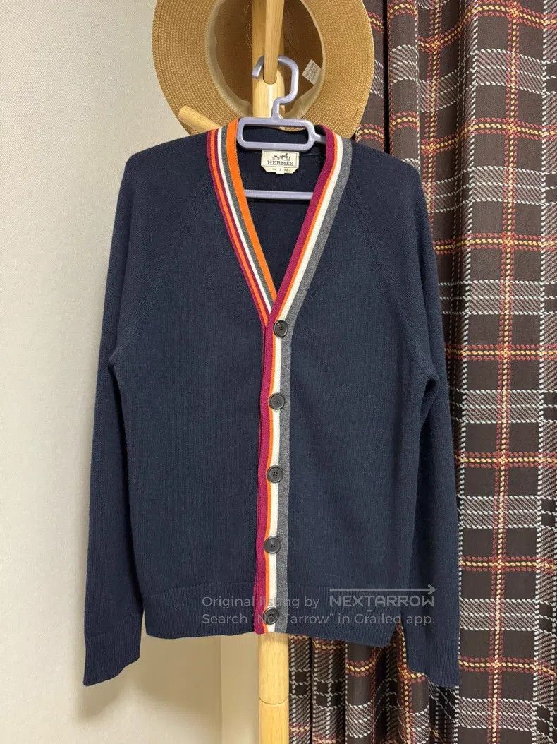 Hermes Hermes Cashmere Cardigan Jacket, 100% Cashmere, Color Bloc Size US S / EU 44-46 / 1 - 1 Thumbnail