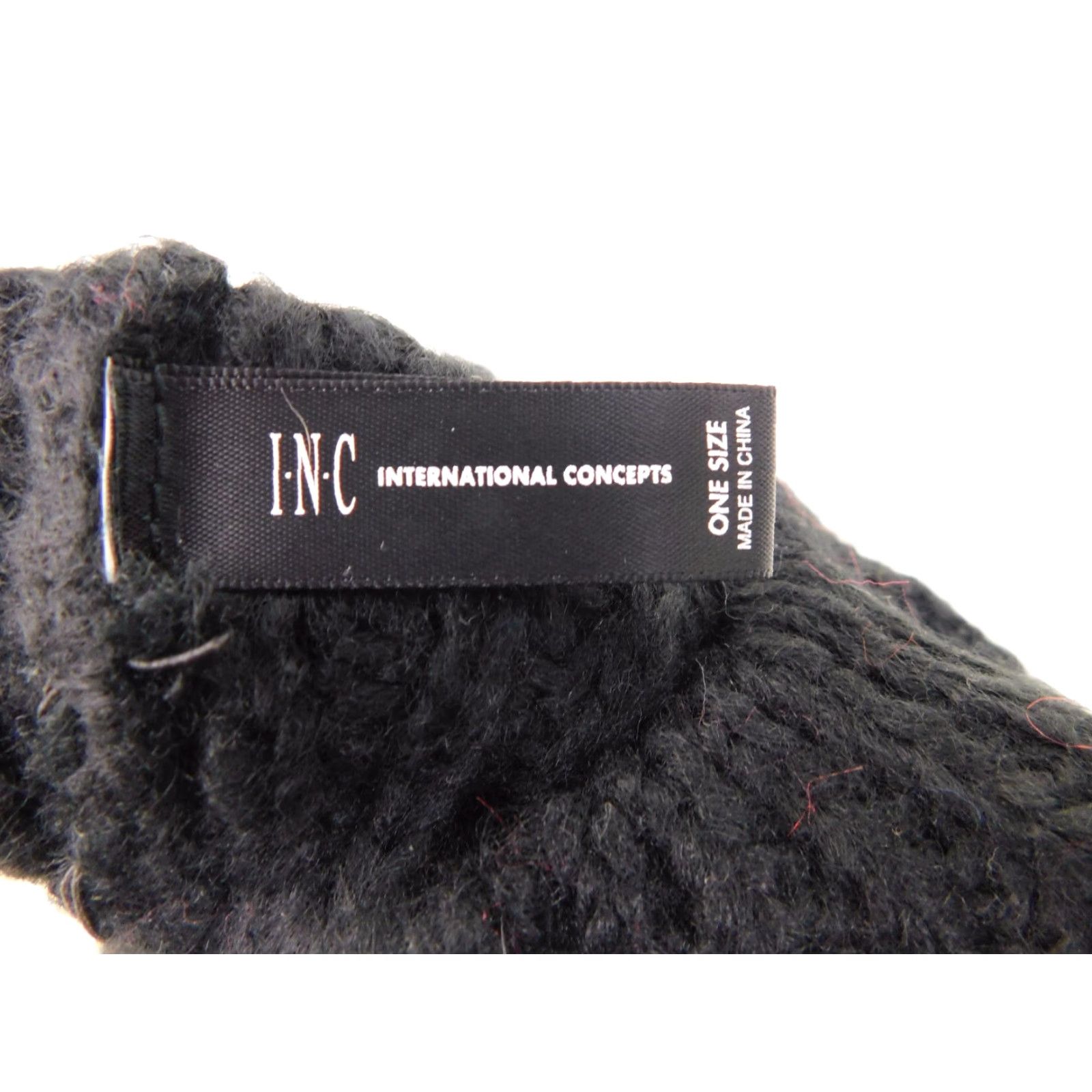 Incu INC Knit Crochet Flower Beret Hat Black One Size Women Beret Knit Acrylic Casual 98% Acrylic 2% Other Fiber INC26196 Black Womens Size ONE SIZE - 6 Thumbnail