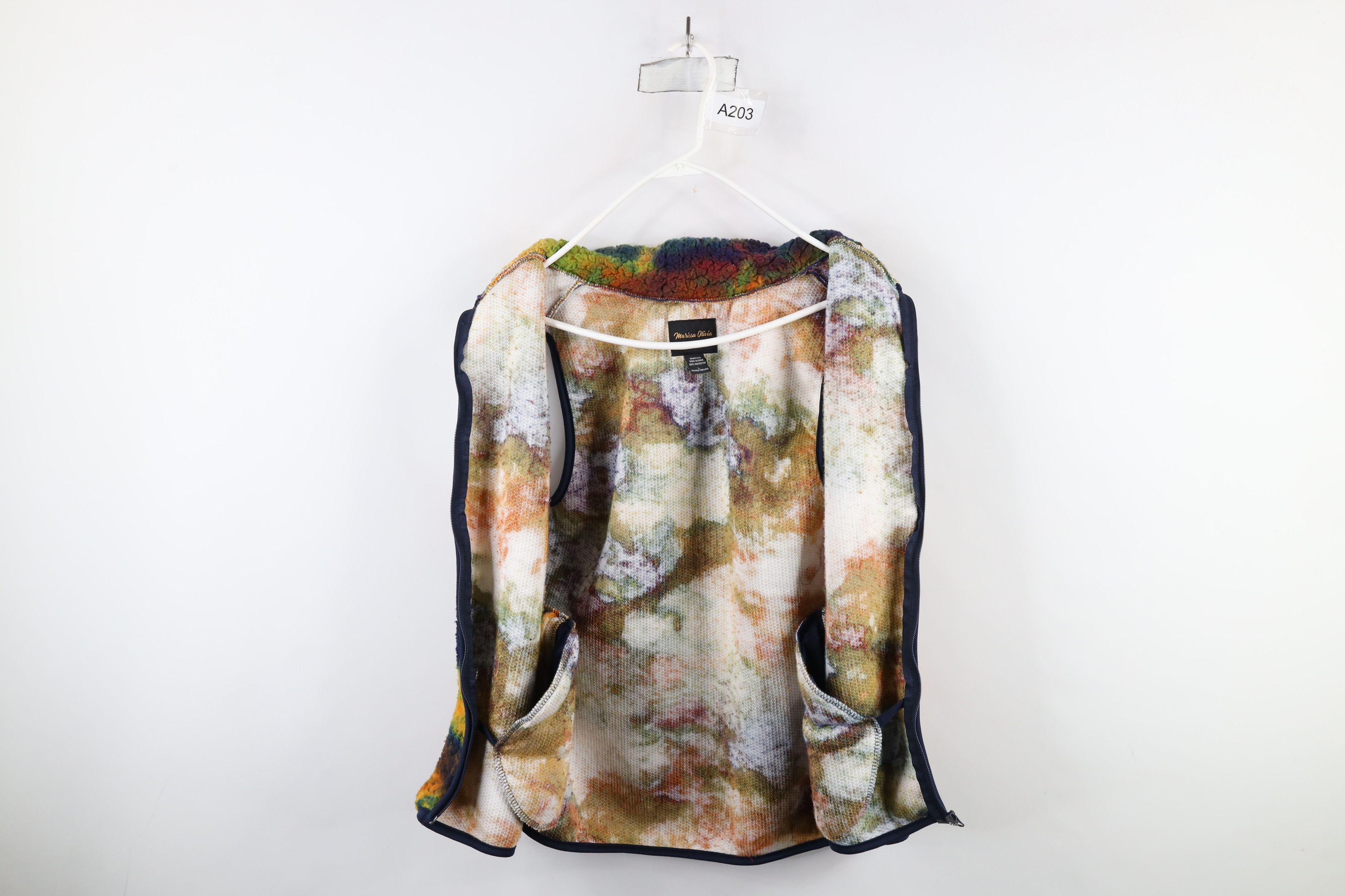 Vintage Streetwear Pile Fleece Rainbow Space Fleece Vest Jacket Size L / US 10 / IT 46 - 6 Thumbnail