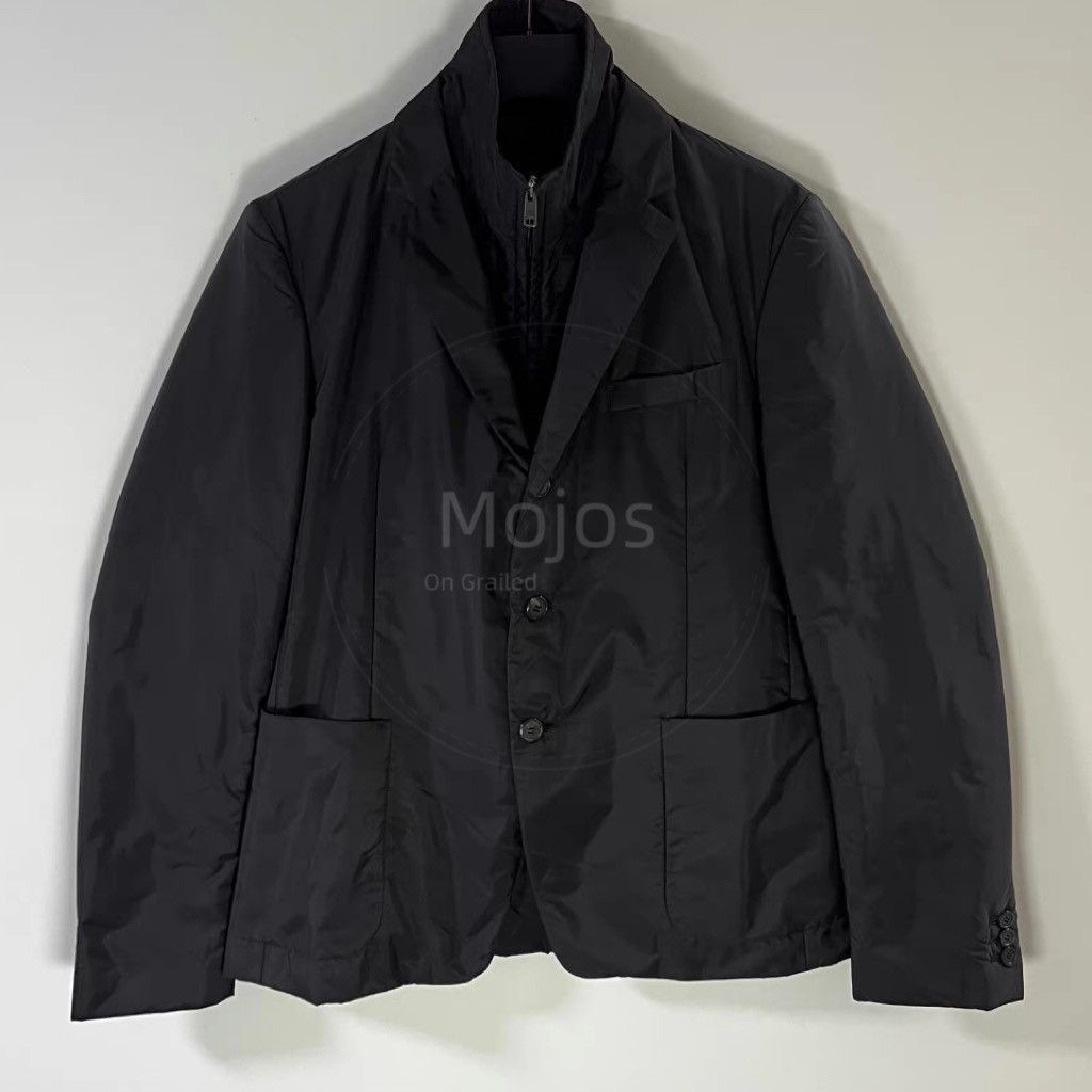 Prada Sz 48 Prada Red Label Nylon Blazer Jacket-2508 Size US M / EU 48-50 / 2 - 2 Thumbnail