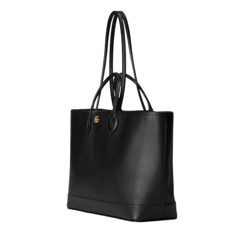 Gucci GUCCI Ophidia Medium Black Leather Tote Bag New & Authentic Size ONE SIZE - 2 Thumbnail