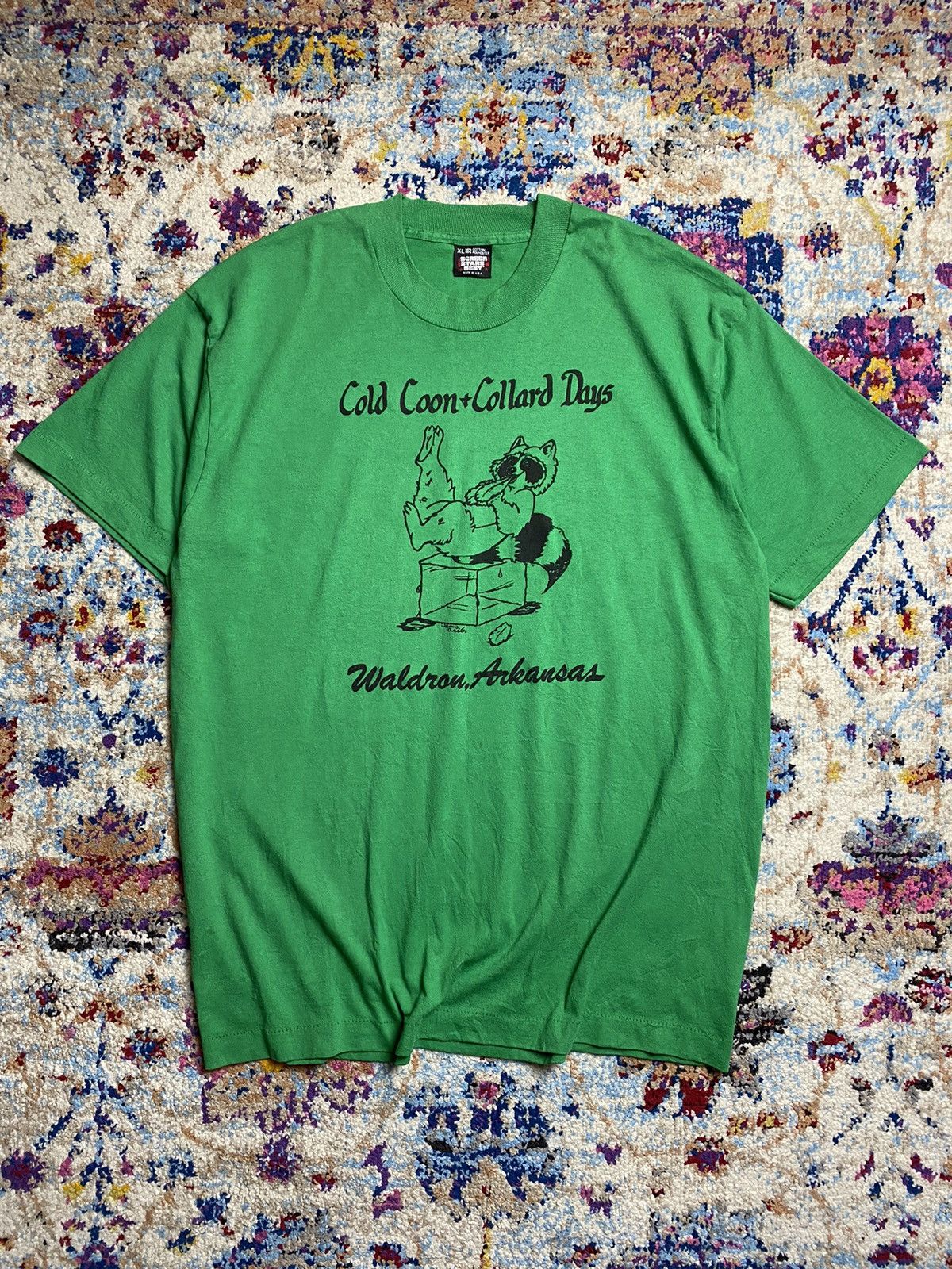 Vintage Vtg Cold Coon Collard Days single stitch tees shirt Size US XL / EU 56 / 4 - 1 Thumbnail