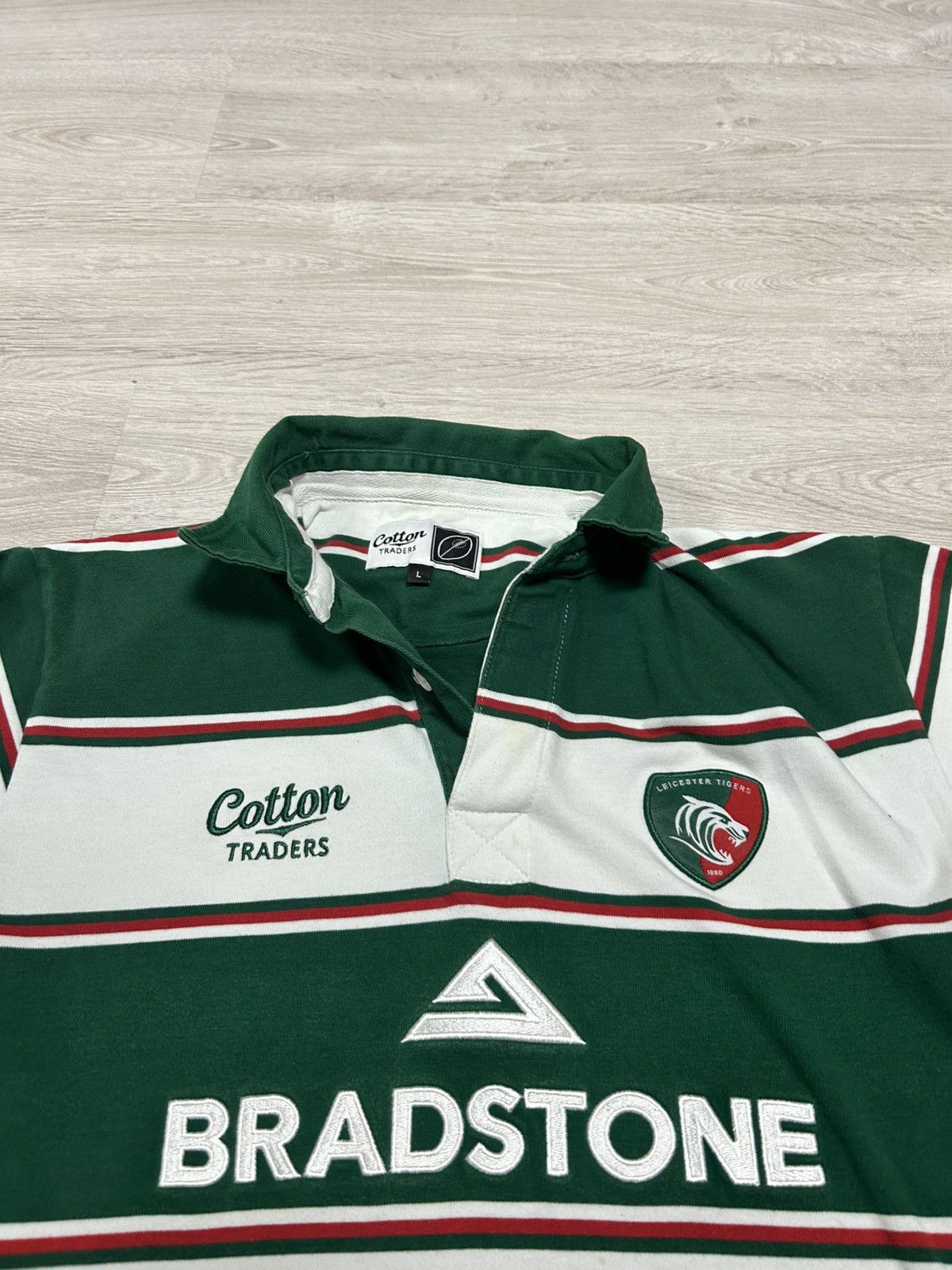 Cotton Traders Vintage Polo Rugby Jersey Cotton Traders Leicester Tigers Size US L / EU 52-54 / 3 - 1 Thumbnail