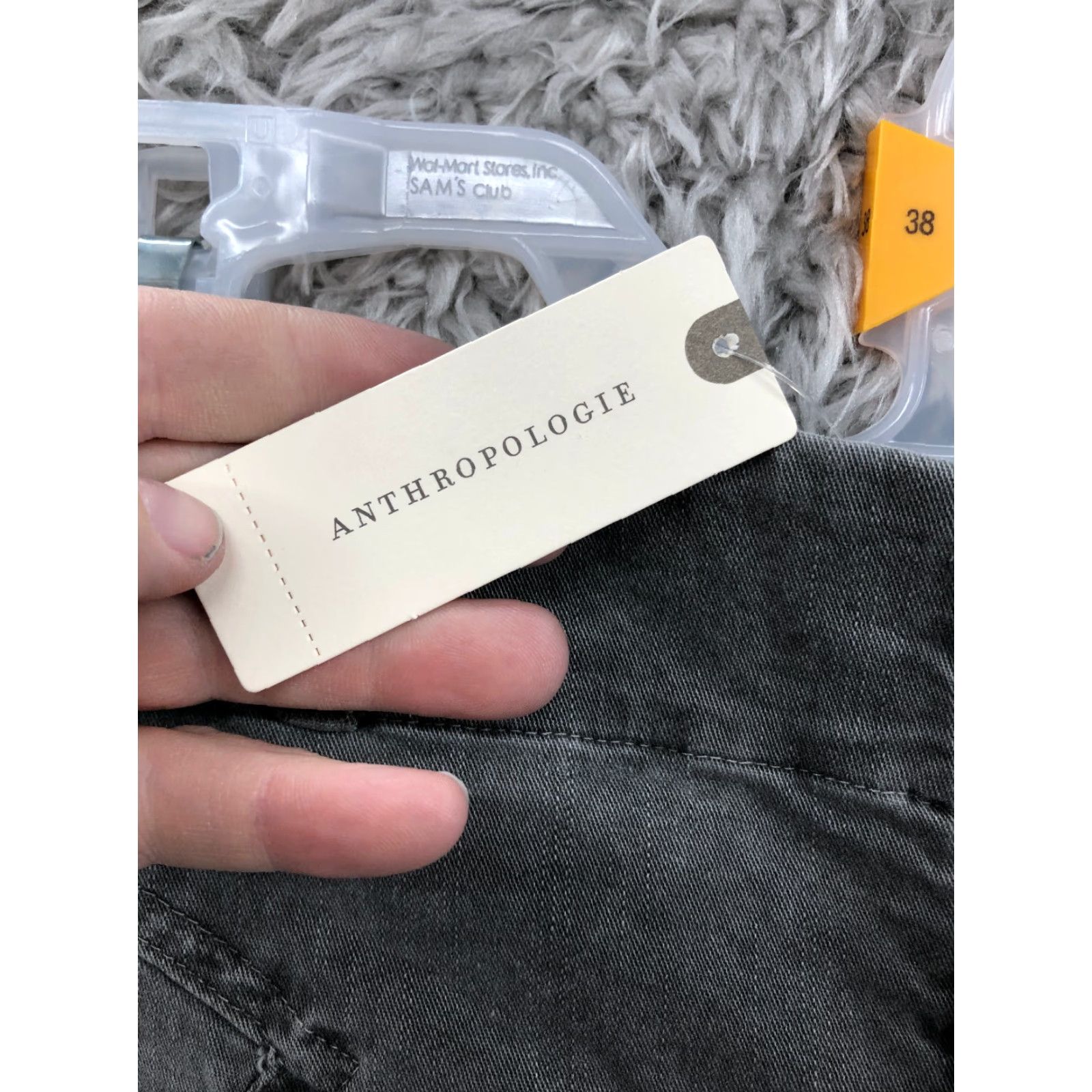 Anthropologie VINTAGE Anthropologie Jeans Women M High Rise Skinny Dark Gray Denim 5-Pocket Regular Cotton Baggy? Size 32" / US 10 / IT 46 - 6 Thumbnail