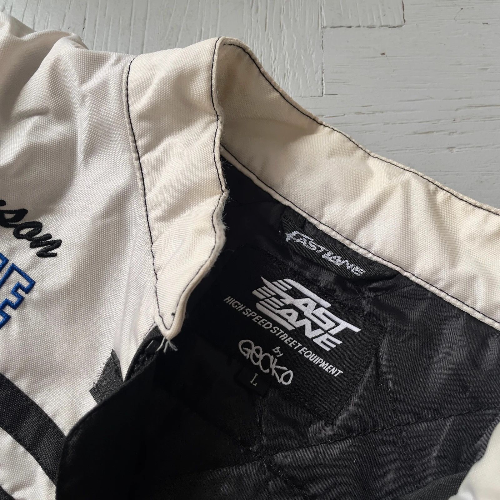 Vintage Speed Freak Motorcycle Racing Team Short Jacket Size US L / EU 52-54 / 3 - 7 Thumbnail