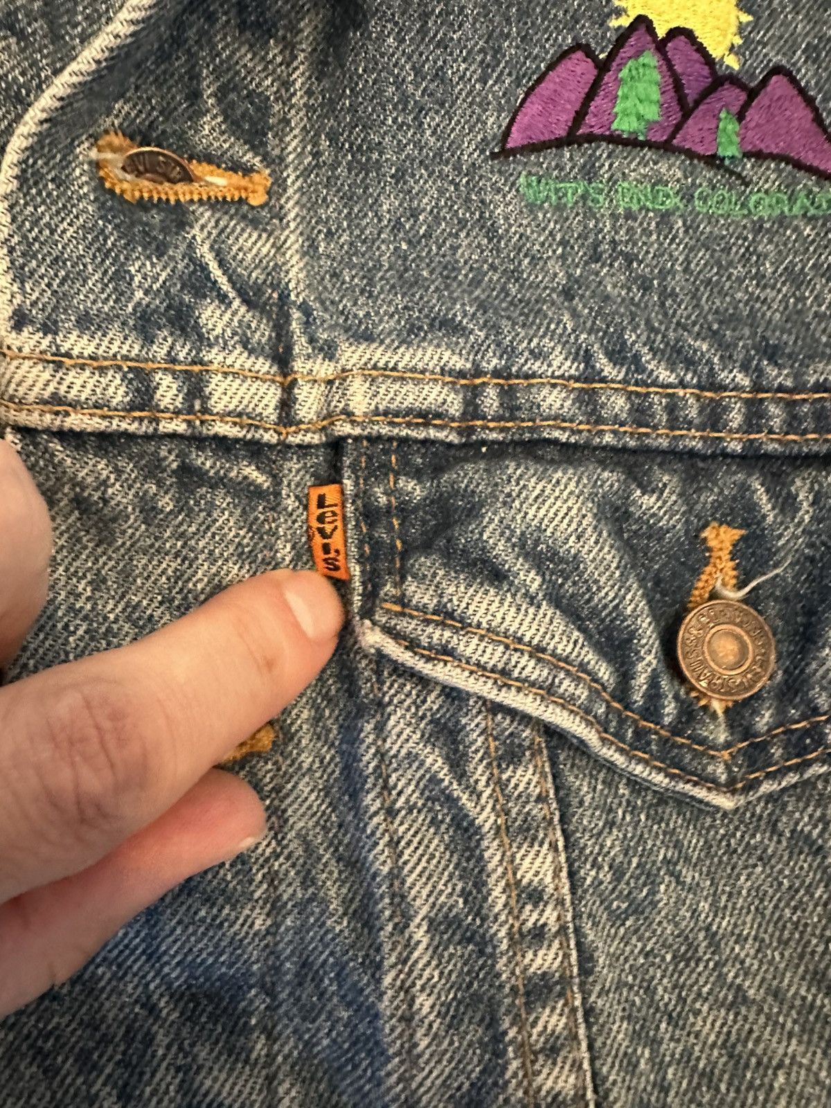Levi's VTG Levi's Denim Trucker Women’s Medium-USA 90s Jean Jacket Size M / US 6-8 / IT 42-44 - 9 Thumbnail