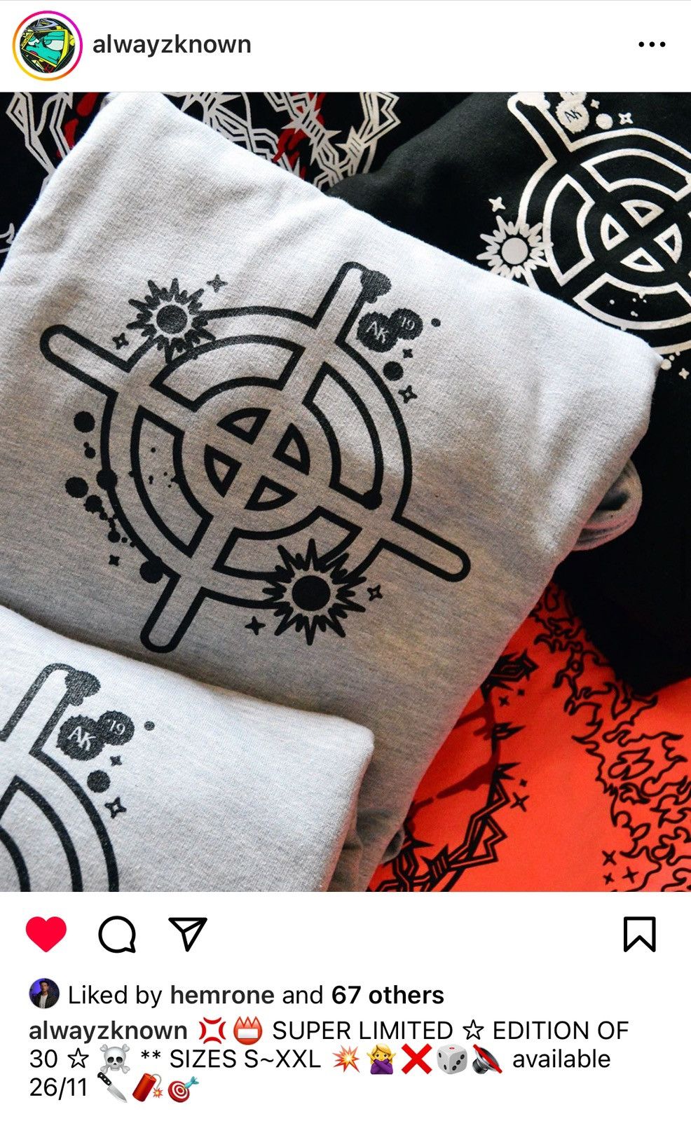 Other UK 2019 ALWAYZ KNOWN WORLDWiDE UNiSEX HOODiE SWEATSHiRT Size US L / EU 52-54 / 3 - 12 Thumbnail