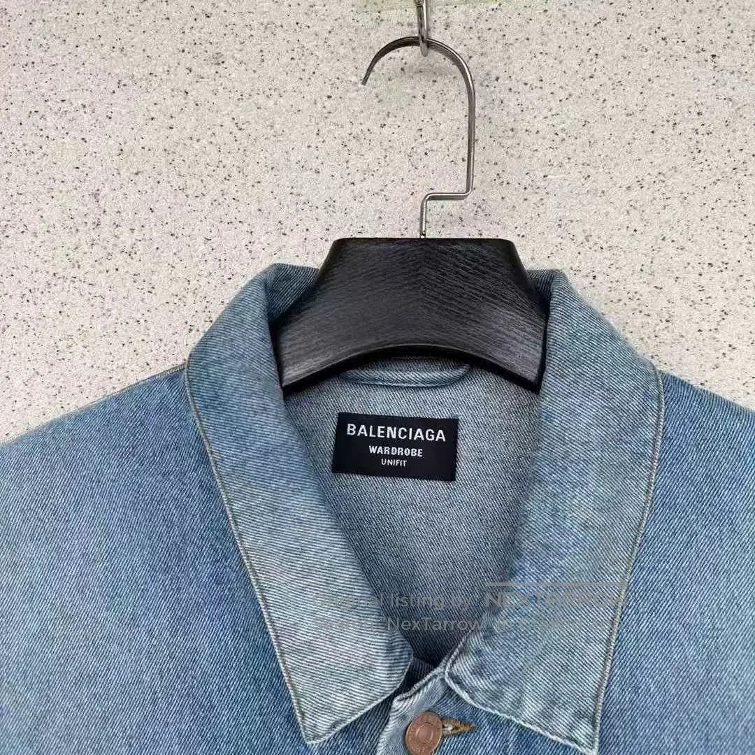 Balenciaga Balenciaga Boomerang Denim Jacket. Size US M / EU 48-50 / 2 - 2 Thumbnail