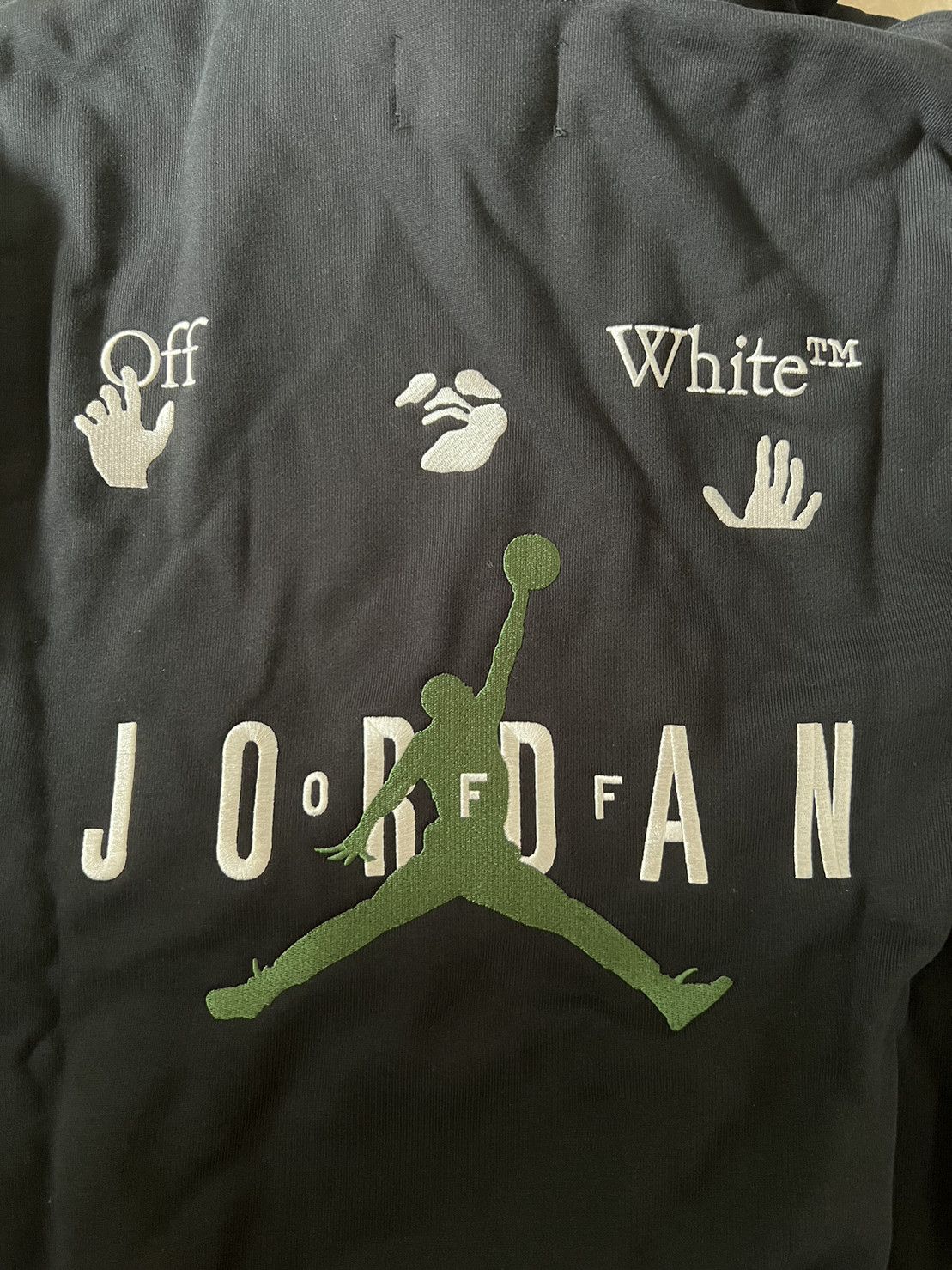 Jordan Brand × Off-White Off-White x Jordan Hoodie Black (FW21) Size US M / EU 48-50 / 2 - 4 Thumbnail