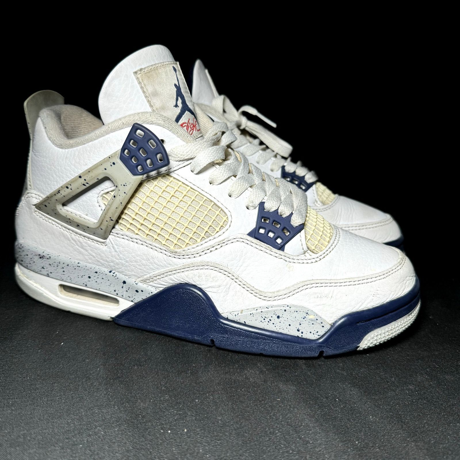 Jordan Brand × Nike Nike Air Jordan 4 Retro Midnight Navy Men's Shoes - Size 7 Size US 7 / EU 40 - 1 Thumbnail