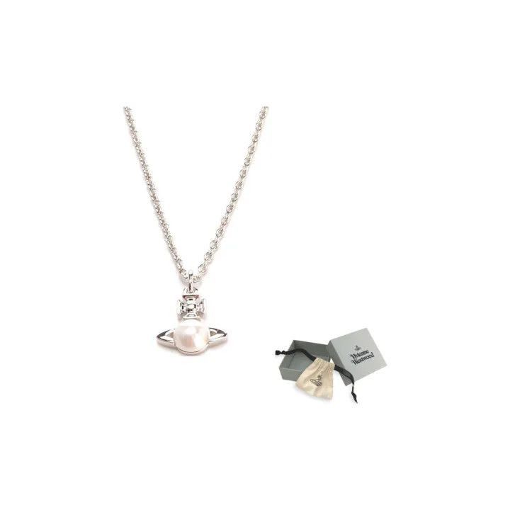 Vivienne Westwood Vivienne Westwood Balbina Pendant Necklace in Beige Size ONE SIZE - 5 Thumbnail