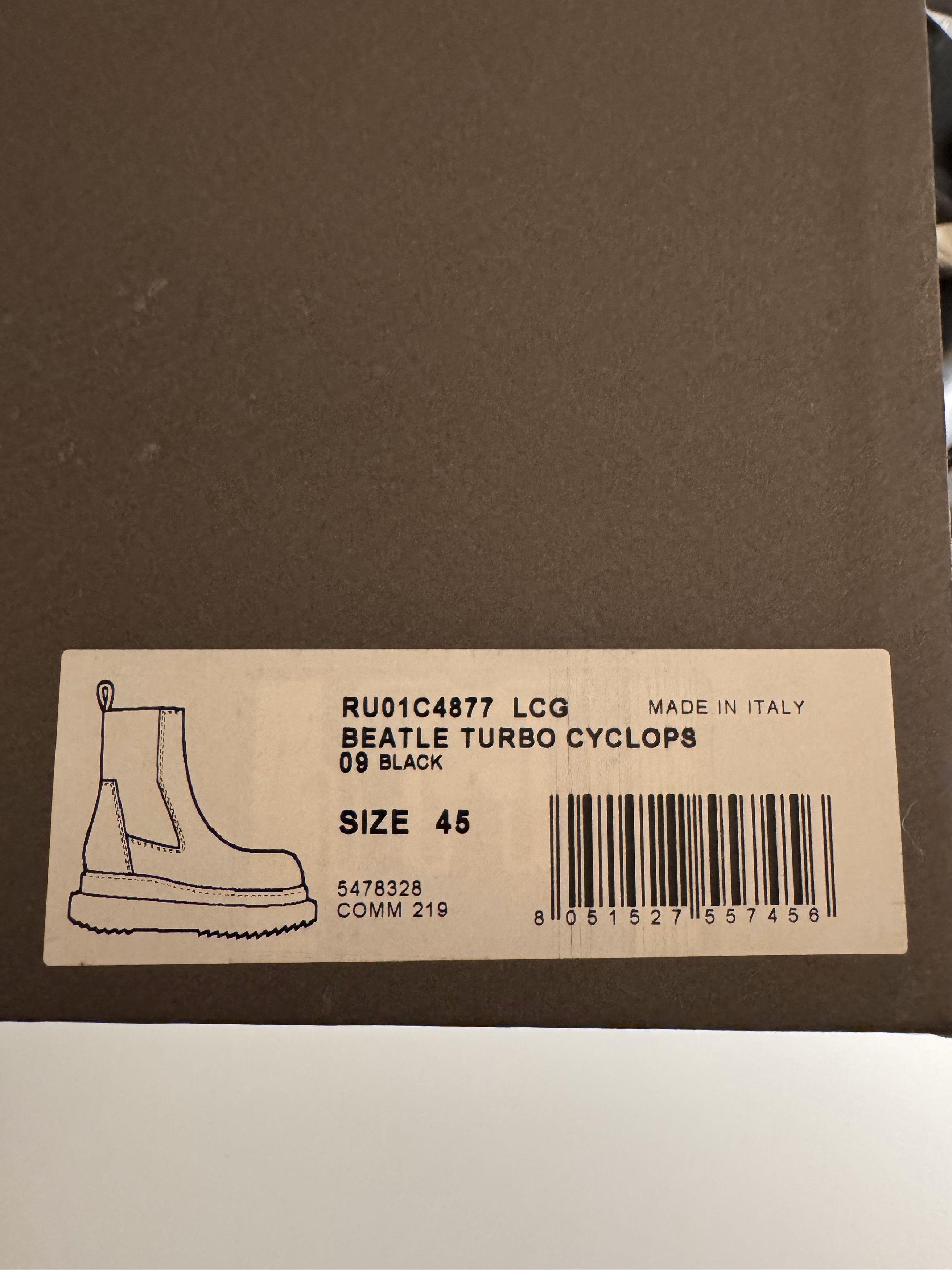 Rick Owens Beatle Turbo Cyclops Size US 12 / EU 45 - 7 Thumbnail