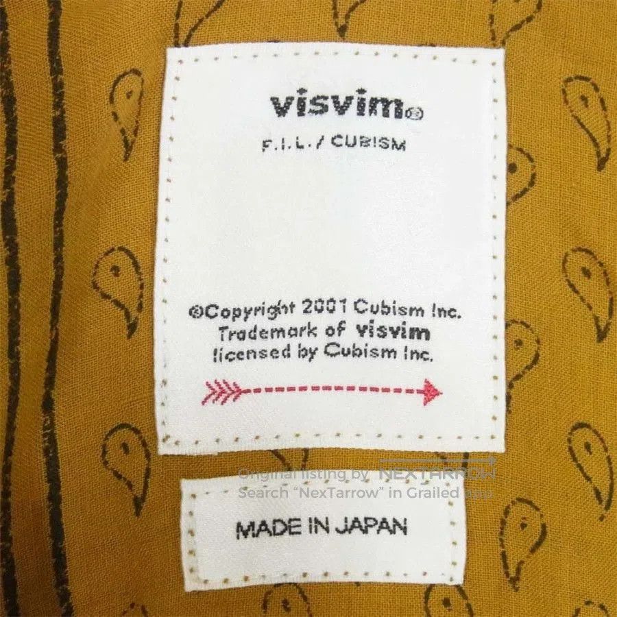 Visvim VISVIM Mustard Paisley Pattern Shirt. Size US XL / EU 56 / 4 - 5 Thumbnail