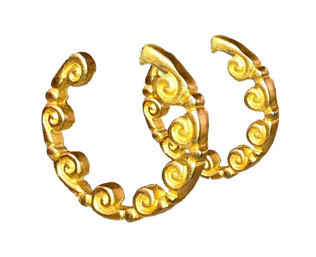Karl Lagerfeld Karl Lagerfeld Scrollwork Hoop Earrings Size ONE SIZE - 1 Thumbnail
