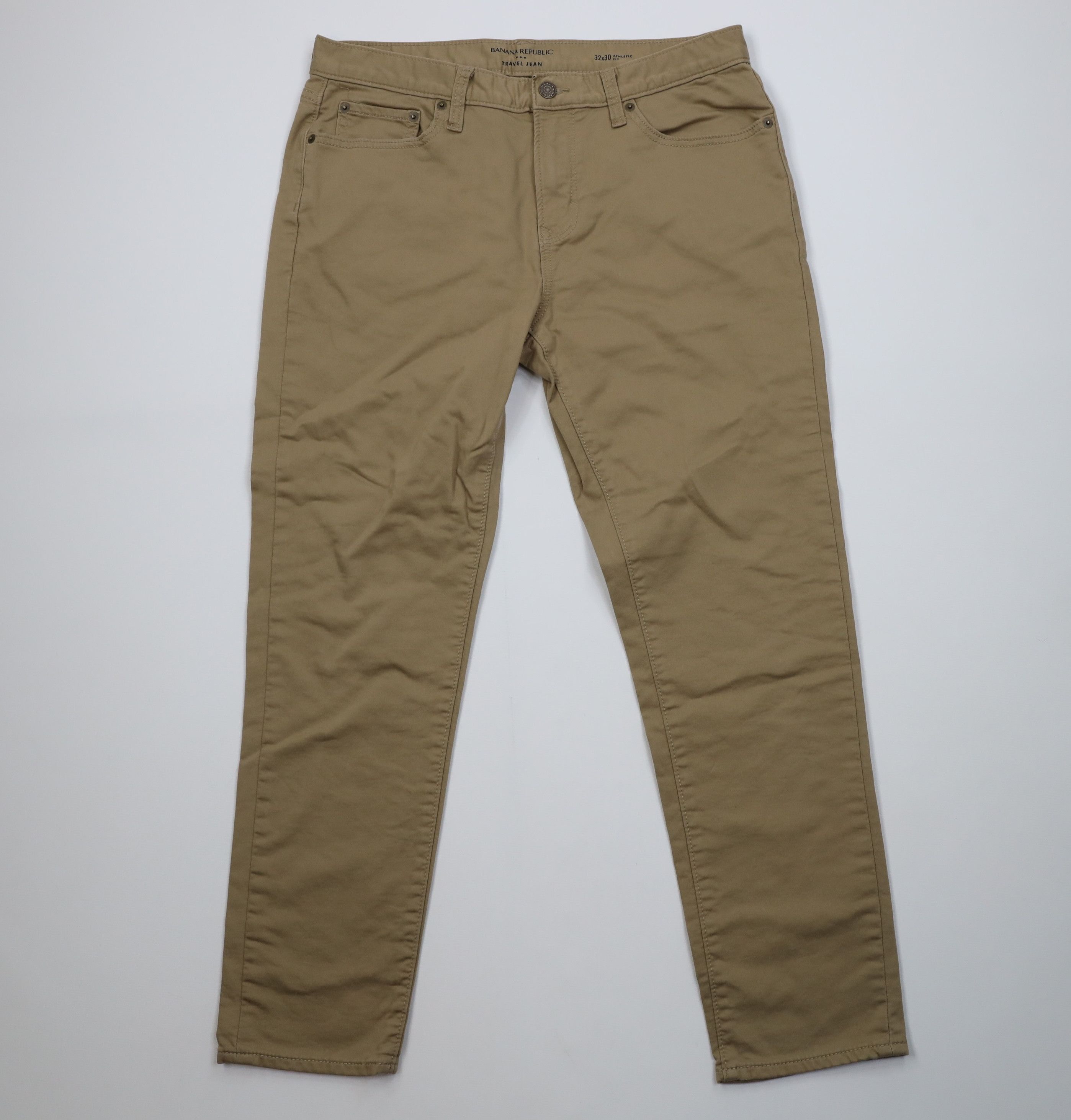 Banana Republic Banana Republic Fit Stretch Travel Jeans Pants Beige Size US 32 / EU 48 - 1 Thumbnail