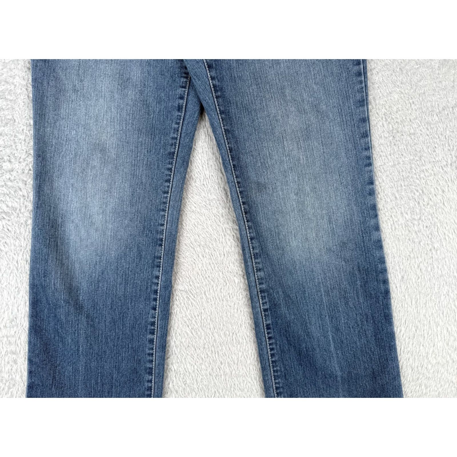 Vintage Style&co Jeans Womens 10 Denim Blue Bootcut 31x31 Regular 5-Pocket Stretch Embroidered Logo Mid Rise Cotton Classic Size 32" / US 10 / IT 46 - 3 Thumbnail
